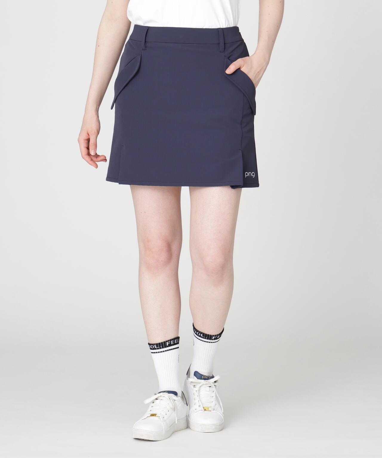 PING APPAREL】ダブルストレッチフラップスカート (LADIES) | PING
