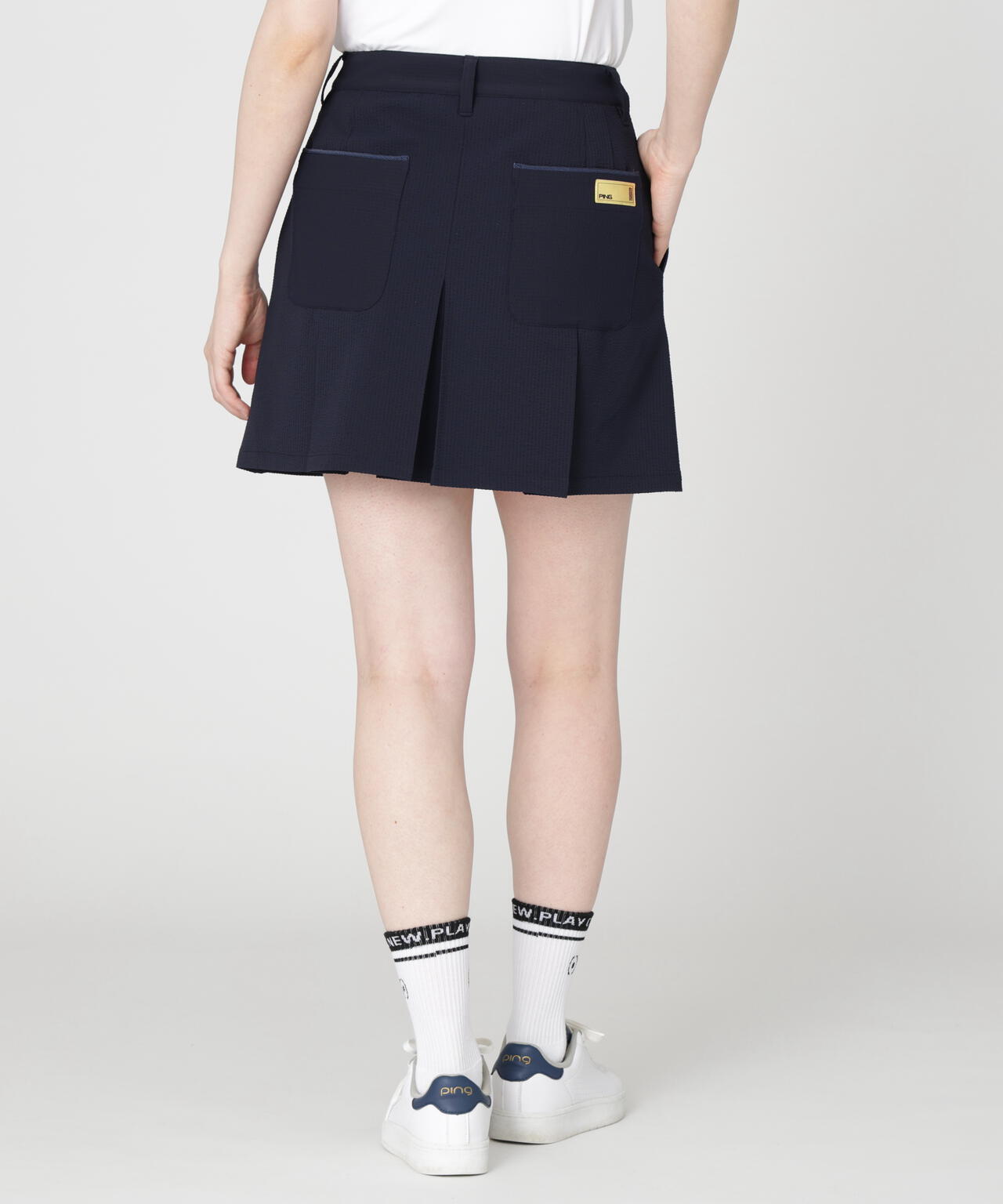 PING APPAREL】シアサッカースカート ＜GOLD＞ (LADIES) | PING（ピン