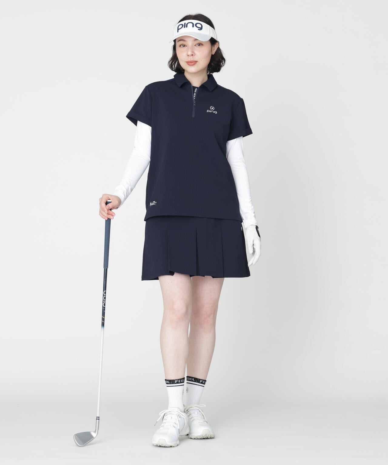 PING APPAREL】シアサッカースカート ＜GOLD＞ (LADIES) | PING（ピン