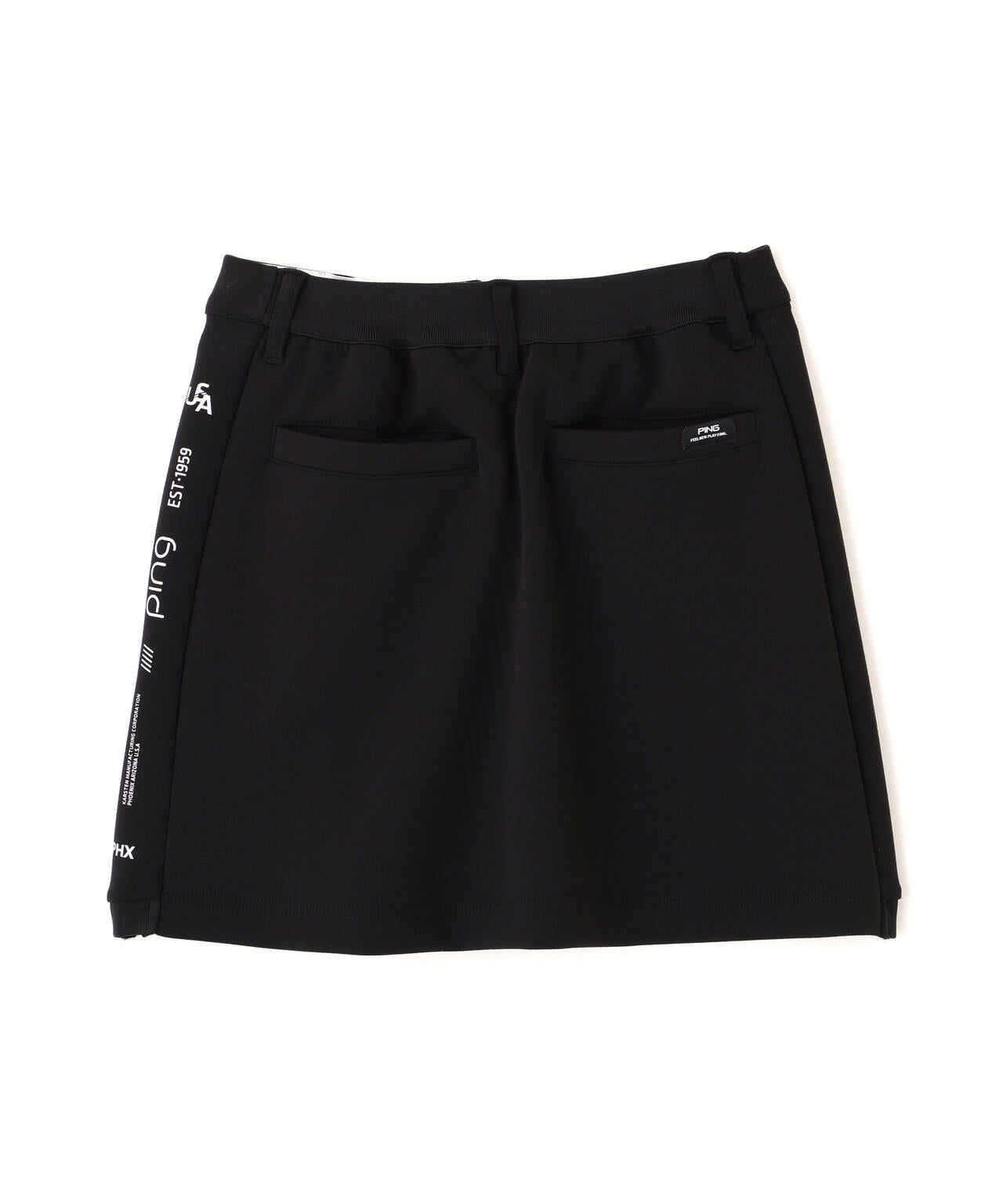 PING APPAREL】全方向ストレッチダンボールニットサイド切替スカート