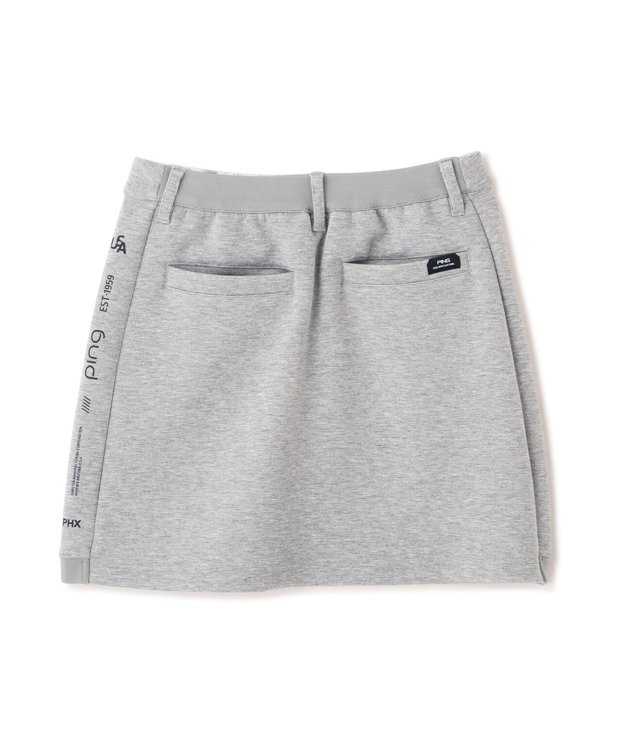 PING APPAREL】全方向ストレッチダンボールニットサイド切替スカート