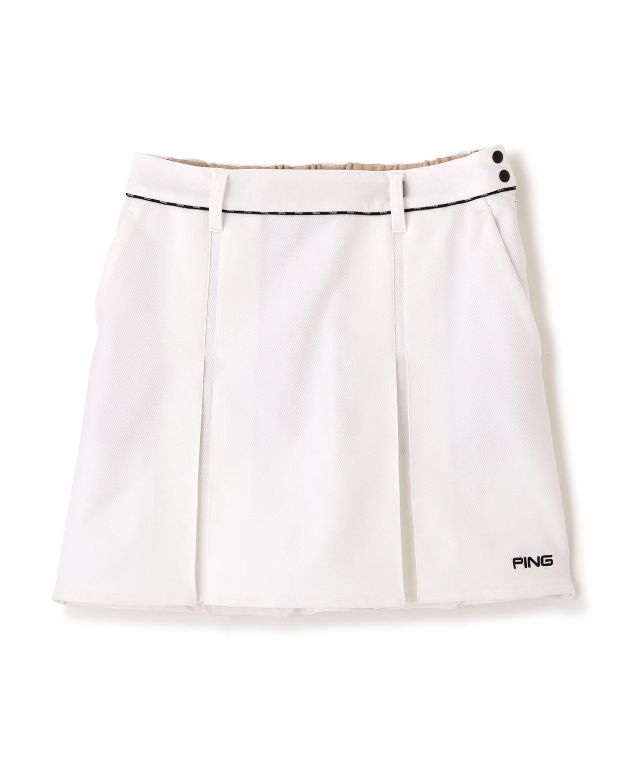 [PING APPAREL] パーテックスアンリミテッドプリーツスカート ＜GOLD＞ (LADIES)