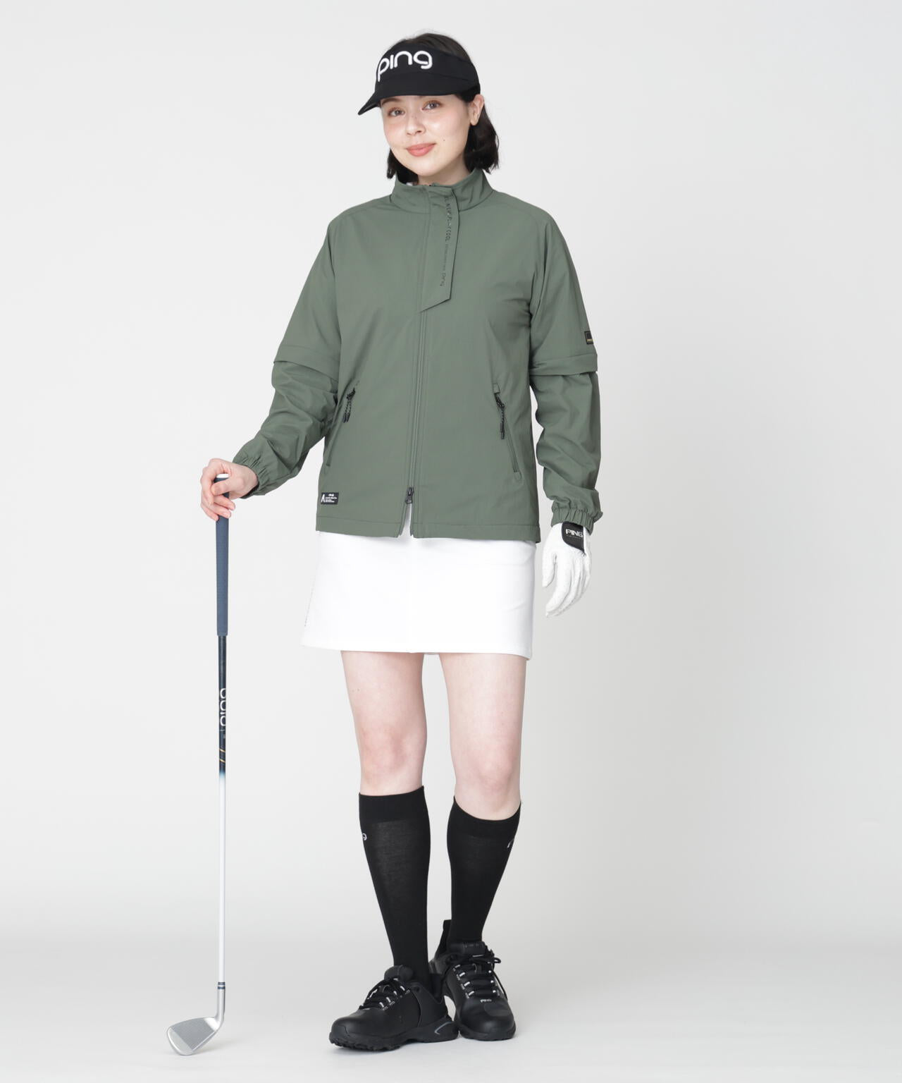 PING APPAREL] パーテックスアンリミテッド台形スカート ＜GOLD