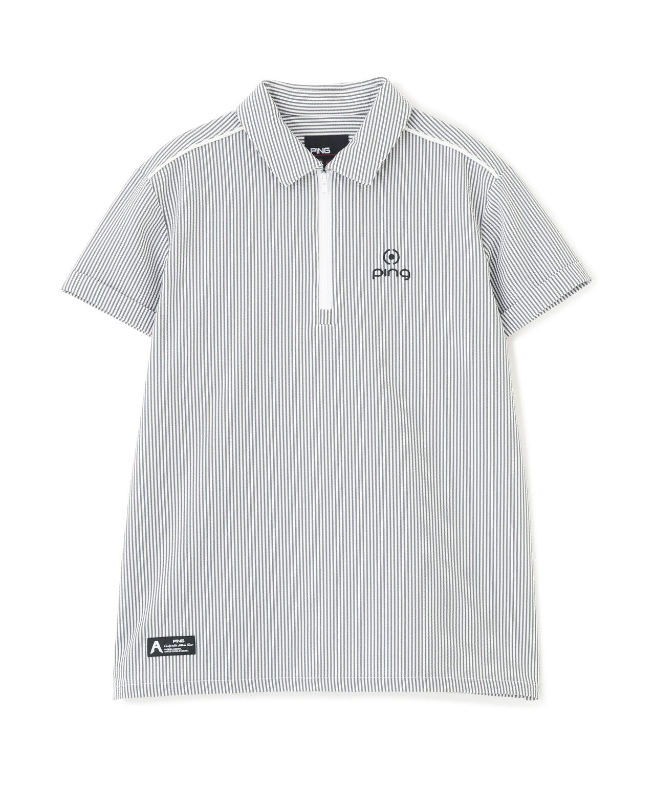 新品　未使用　PING ポロシャツ　LL PING APPAREL］［撥水］シアサッカー半袖ポロシャツ ＜GOLD＞ (LADIES