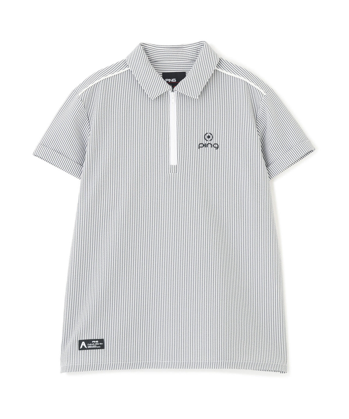 ［PING APPAREL］［撥水］シアサッカー半袖ポロシャツ ＜GOLD＞ (LADIES)