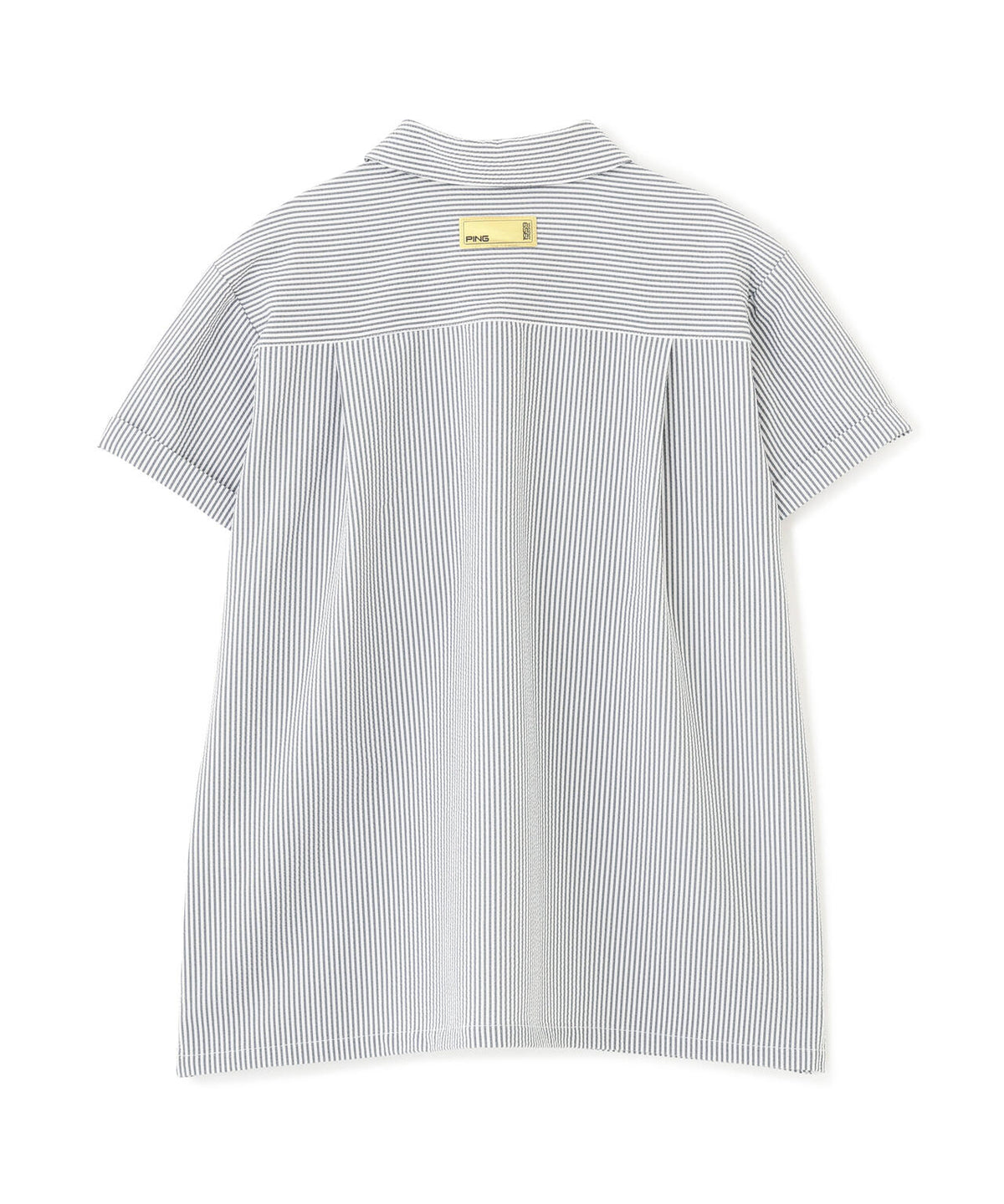 ［PING APPAREL］［撥水］シアサッカー半袖ポロシャツ ＜GOLD＞ (LADIES)