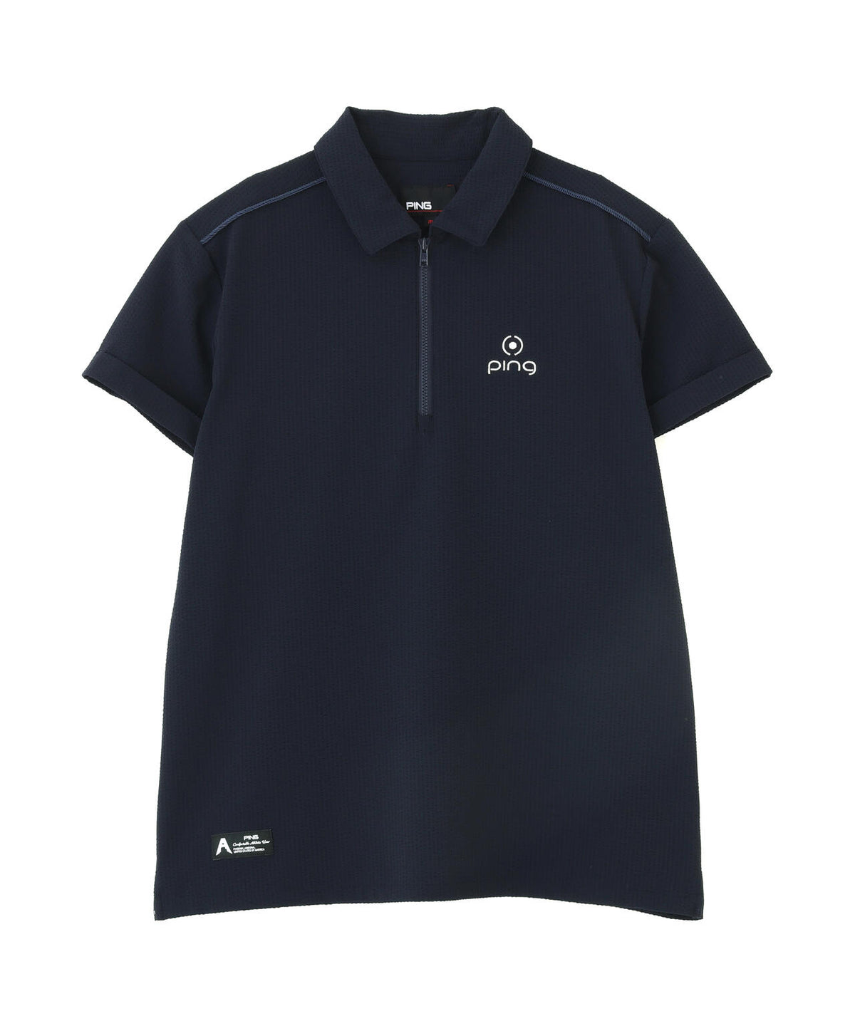［PING APPAREL］［撥水］シアサッカー半袖ポロシャツ ＜GOLD＞ (LADIES)
