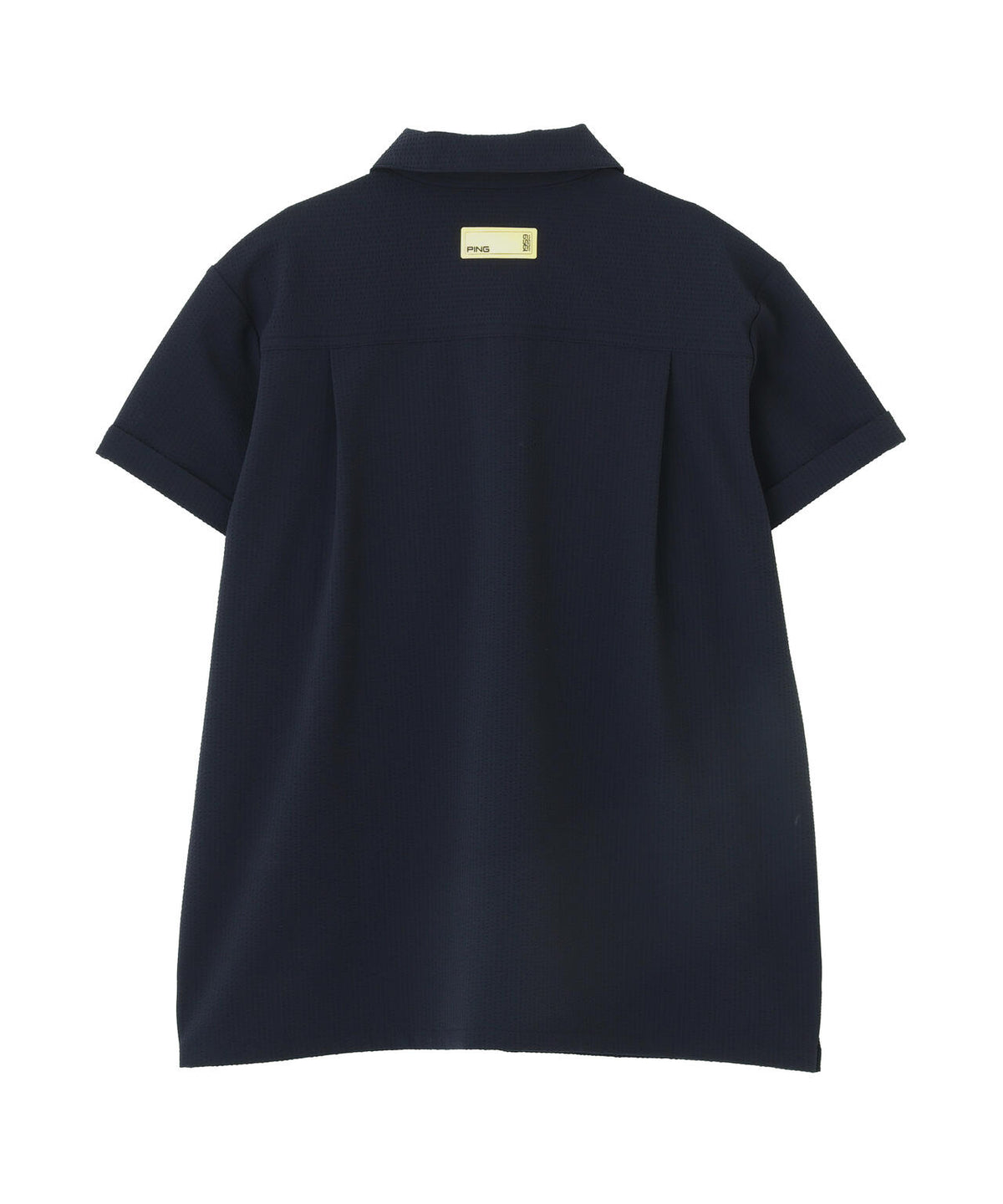 ［PING APPAREL］［撥水］シアサッカー半袖ポロシャツ ＜GOLD＞ (LADIES)