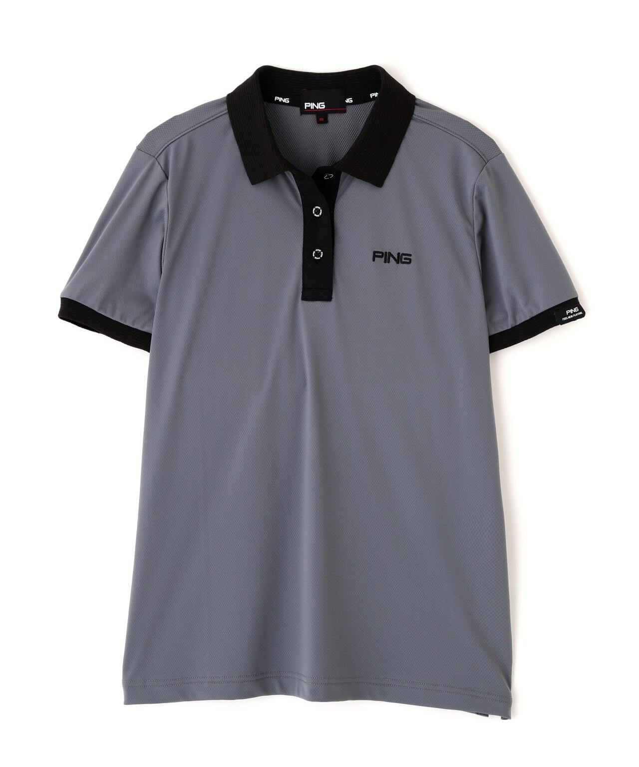 ［PING APPAREL］［接触冷感］ナイロンサッカー半袖ポロシャツ (LADIES)