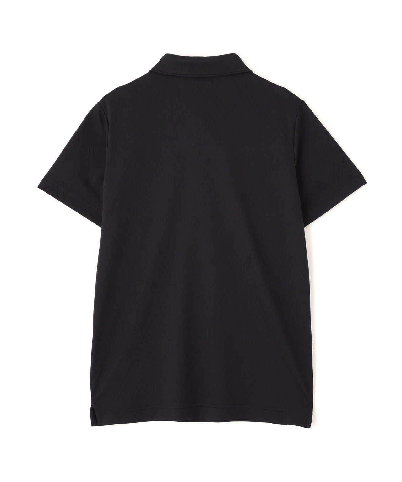 【PING APPAREL】ストレッチダルブラ三角幾何学柄ジャカード半袖ポロシャツ (LADIES)