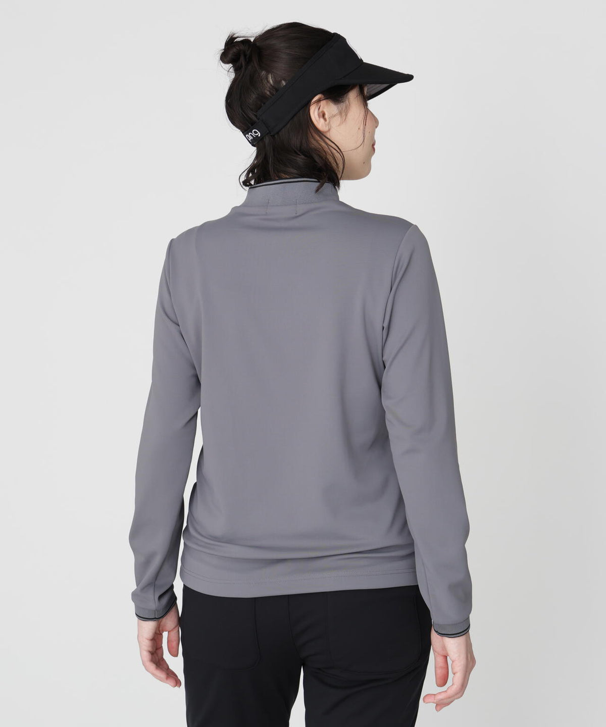 [PING APPAREL] [保温] 裏起毛ラインデザイン長袖ハイネックシャツ (LADIES)
