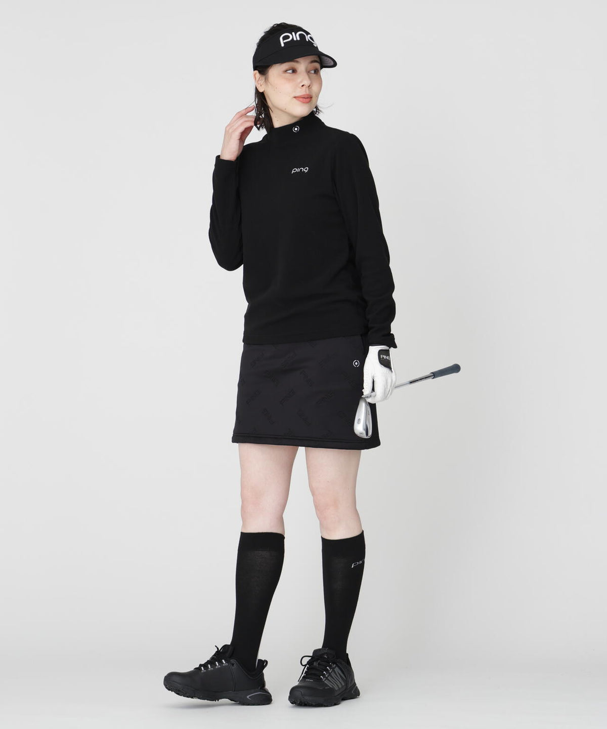 [PING APPAREL] [保温] キープウォーム長袖ハイネックカットソー (LADIES)