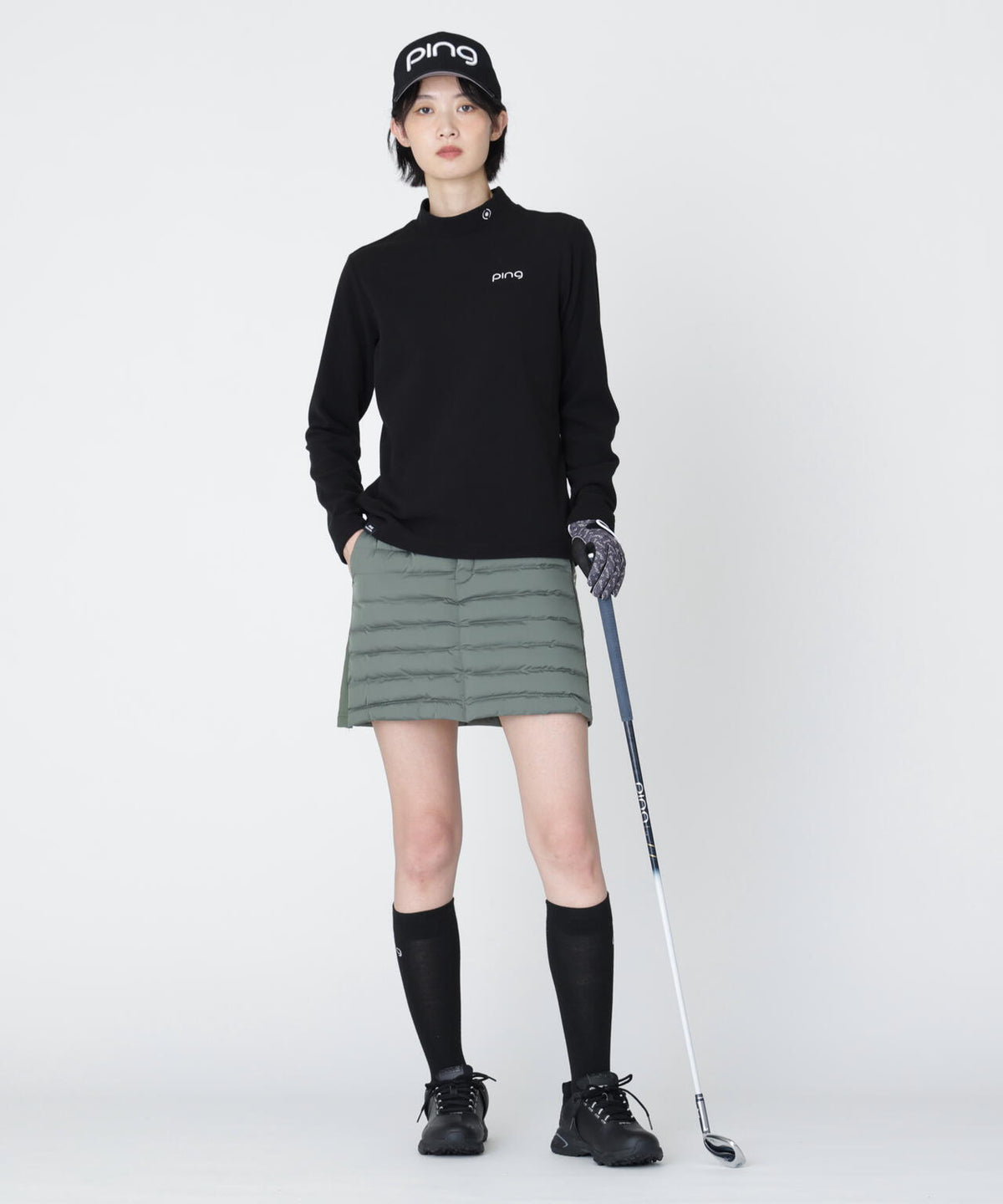 [PING APPAREL] [保温] キープウォーム長袖ハイネックカットソー (LADIES)