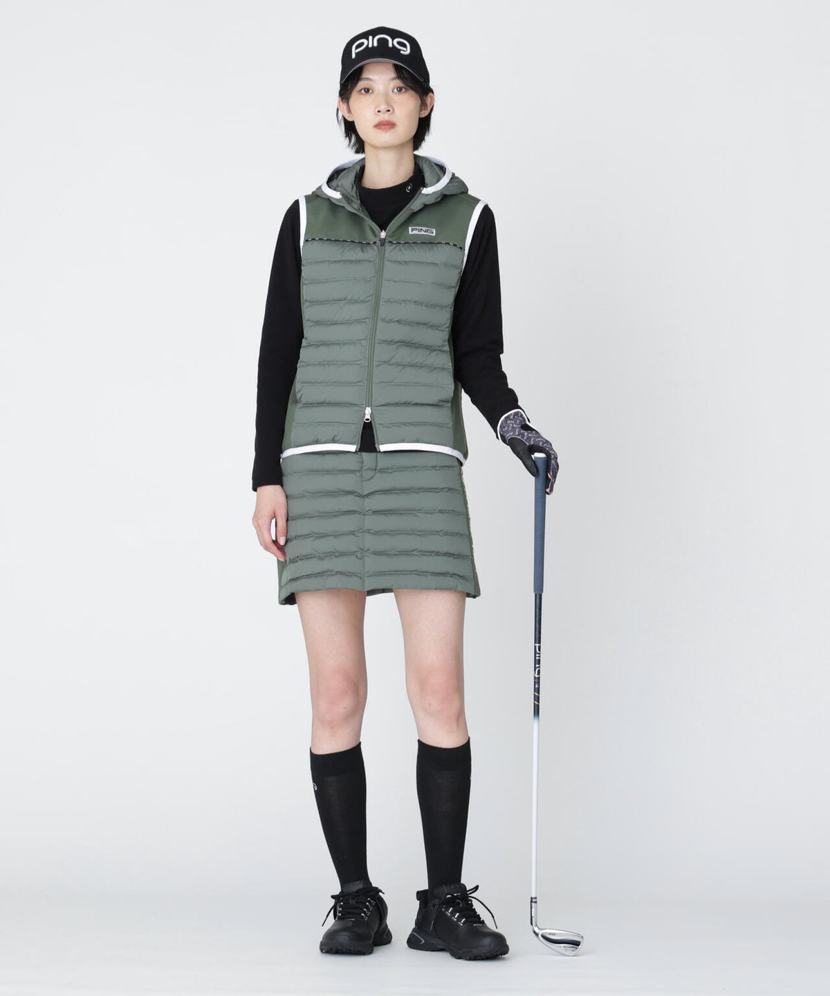 [PING APPAREL] [保温] キープウォーム長袖ハイネックカットソー (LADIES)