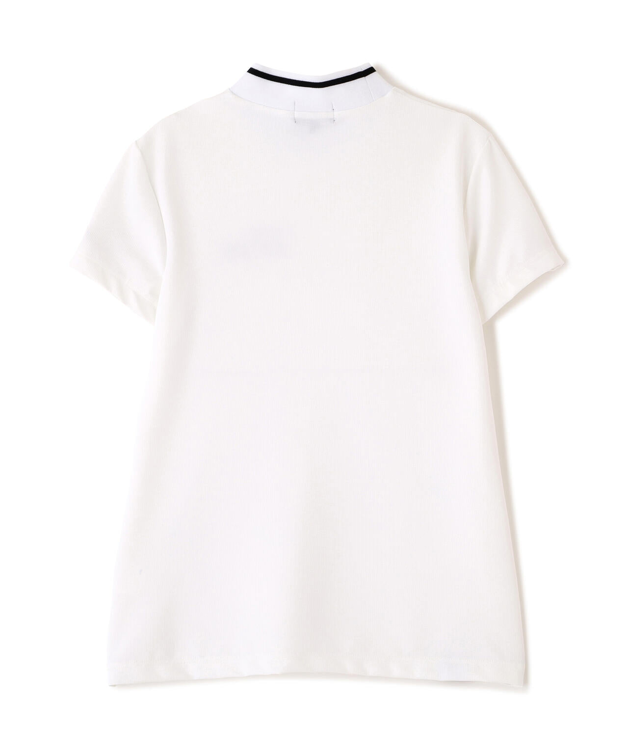 【PING APPAREL】ワッフルロゴジャカード衿半袖ハイネックシャツ (LADIES)