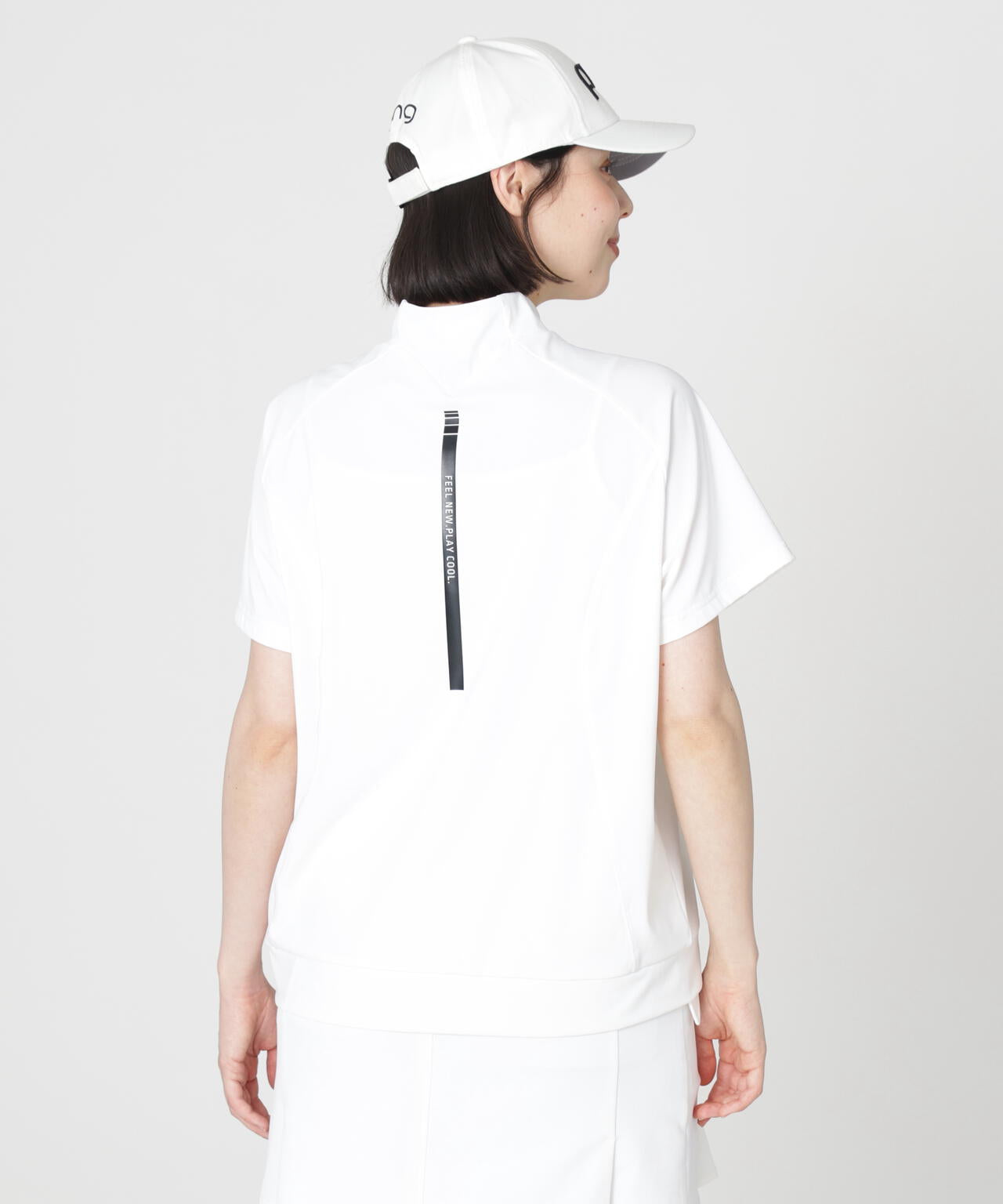 【PING APPAREL】リラックス半袖ハイネックシャツ (LADIES)