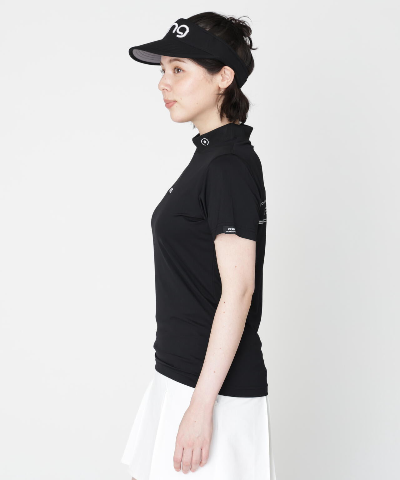 PING APPAREL】ナイロンサッカー半袖ハイネックシャツ (LADIES) | PING