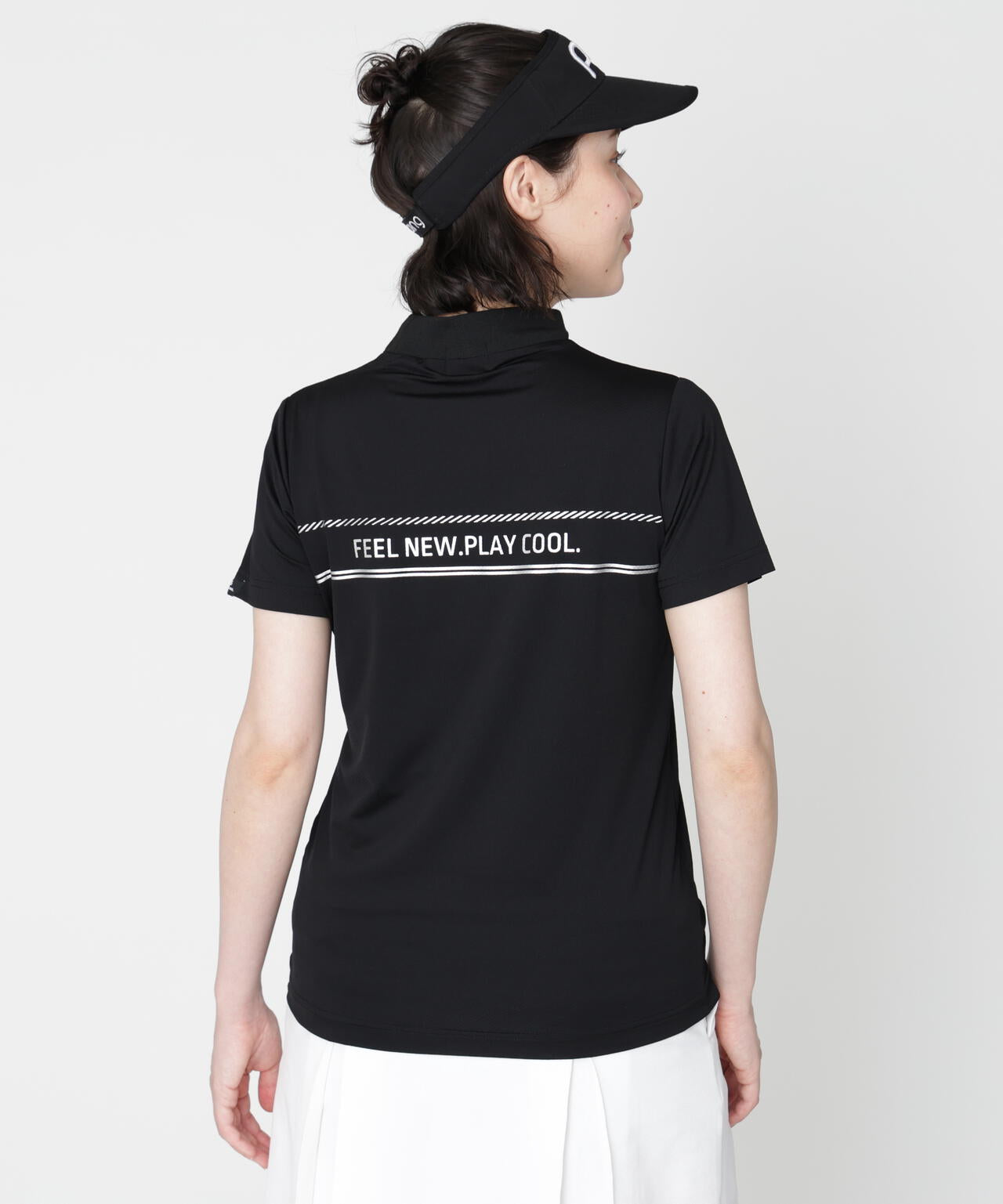 PING APPAREL】ナイロンサッカー半袖ハイネックシャツ (LADIES) | PING