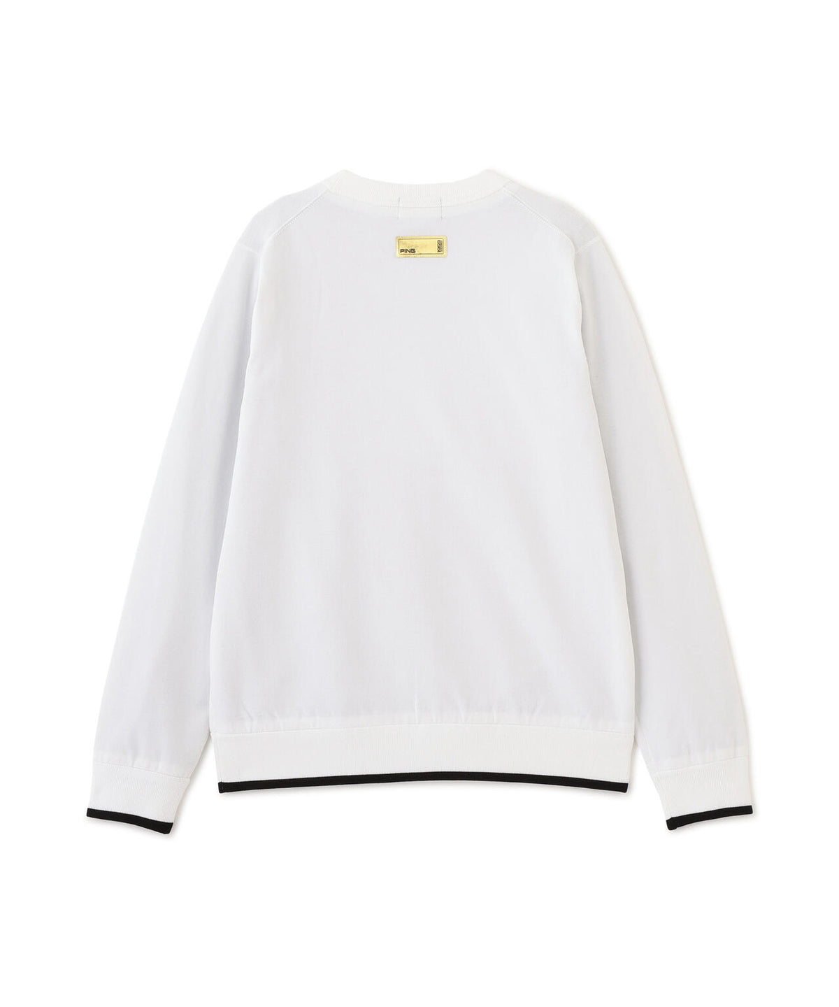 [PING APPAREL] 薄手防風裏付きクルーネックニットプルオーバー ＜GOLD＞ (LADIES)