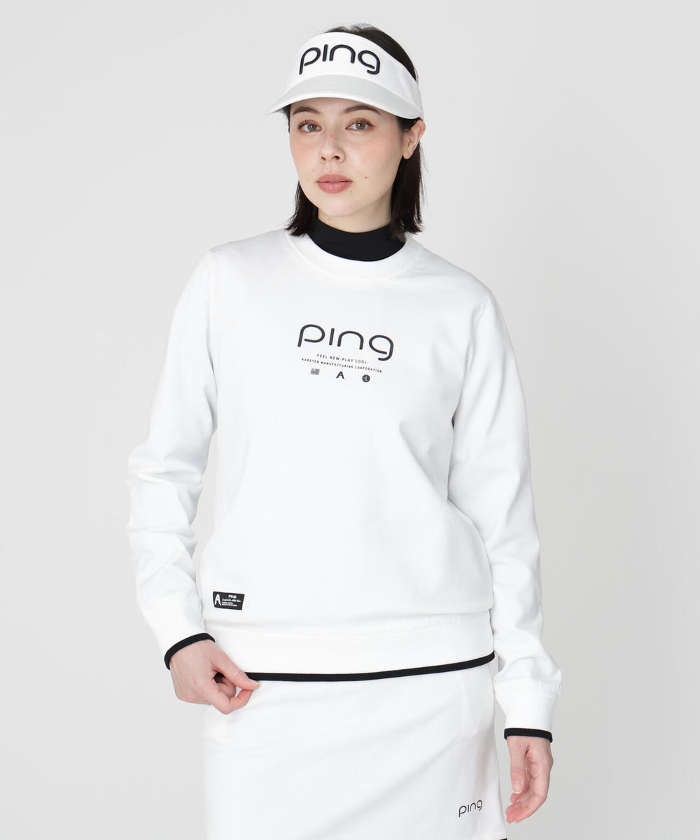 [PING APPAREL] 薄手防風裏付きクルーネックニットプルオーバー ＜GOLD＞ (LADIES) | PING（ピン） ｜【公式 ...