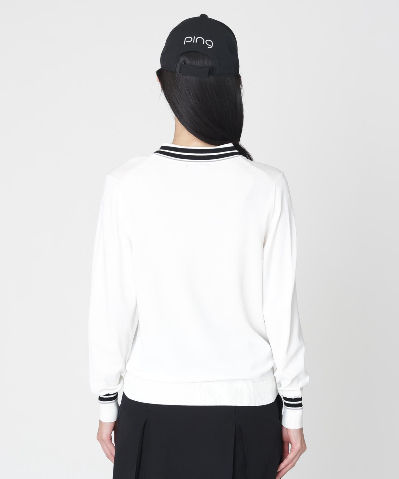 【PING APPAREL】スキッパーニットプルオーバー (LADIES)