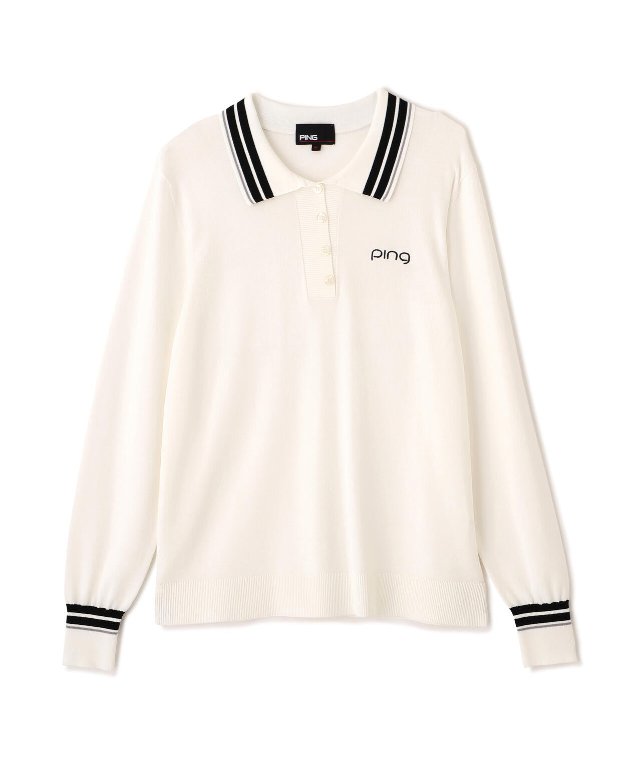 【PING APPAREL】スキッパーニットプルオーバー (LADIES)