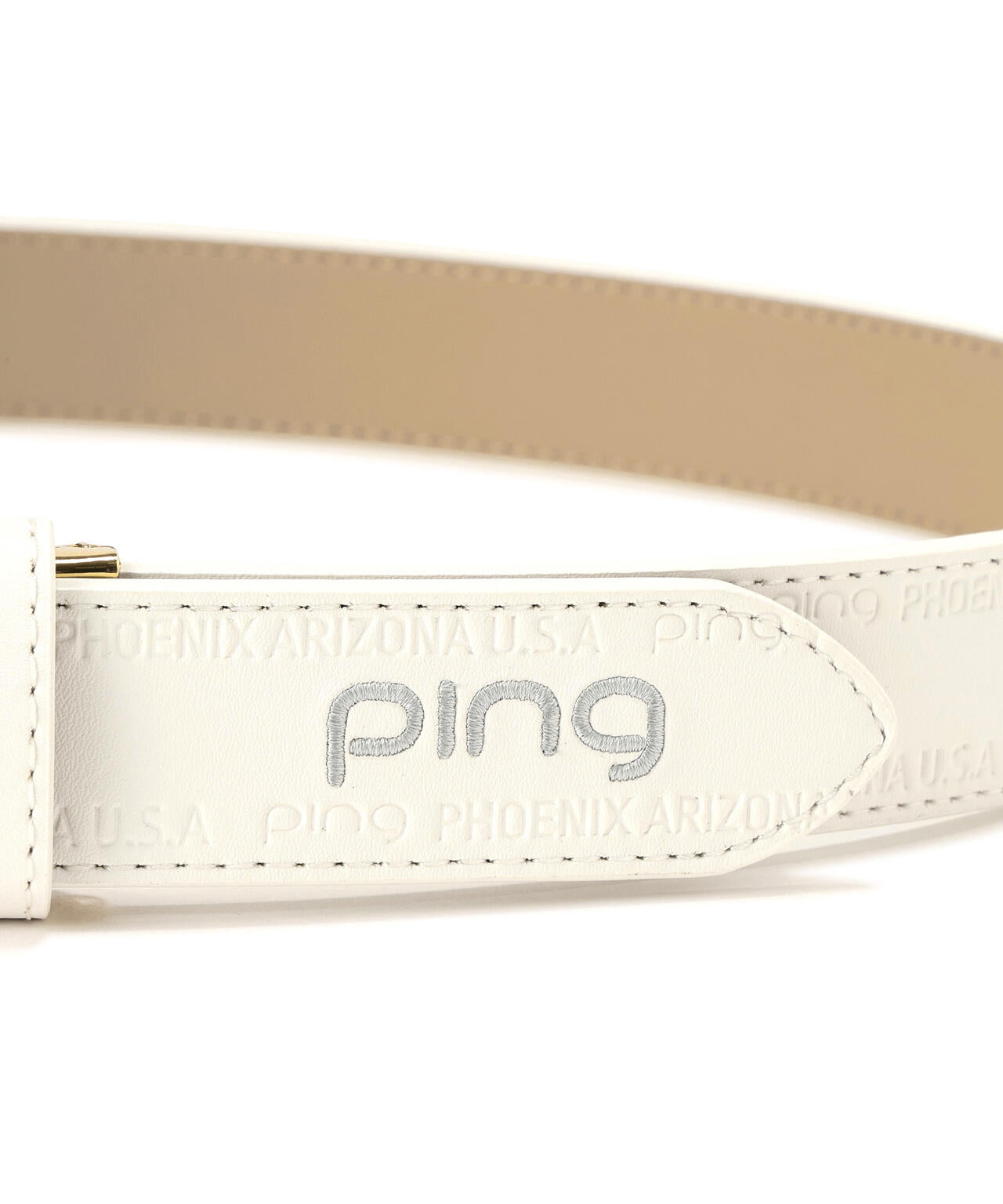 【PING APPAREL】FEEL NEW.PLAY COOL.エンボスロゴベルト (LADIES)