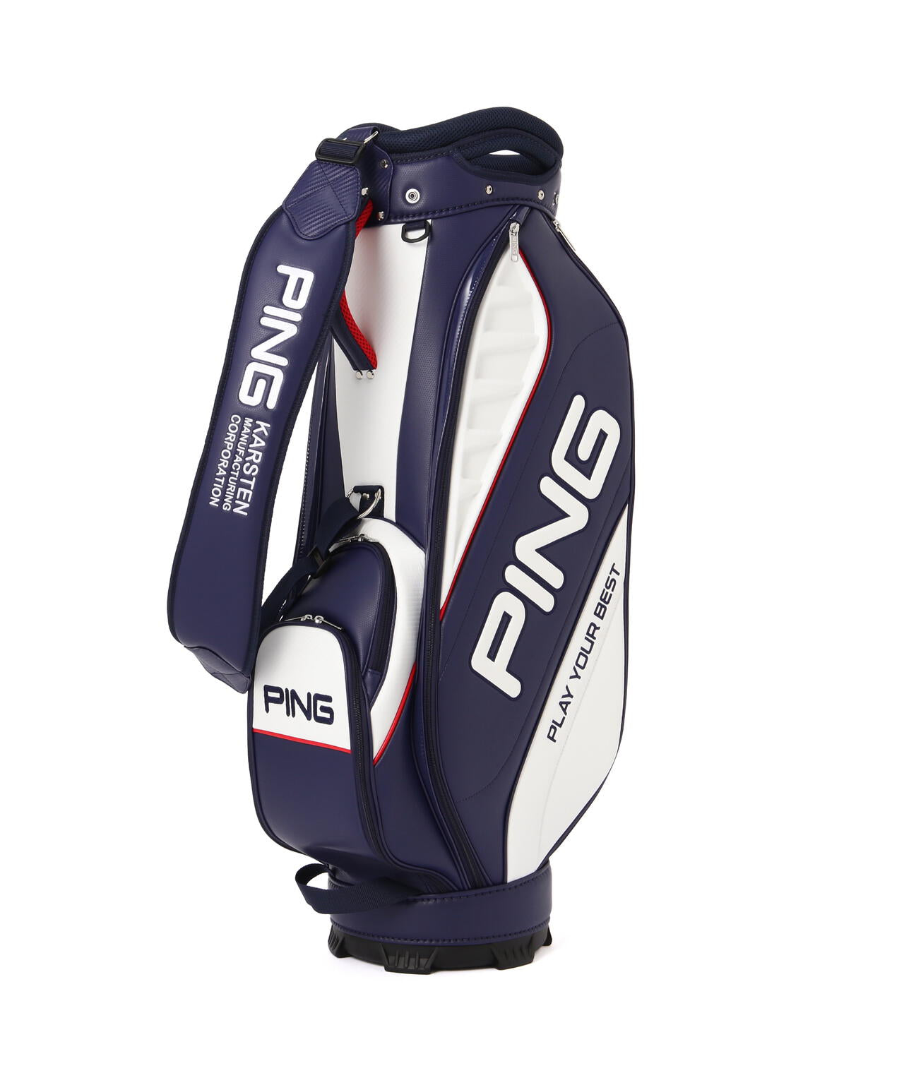 【新品】PING キャディバッグ CB-U2505 ネイビー PING】CB-U2505 XLT エクストラライトキャディバッグ ＜46インチ対応