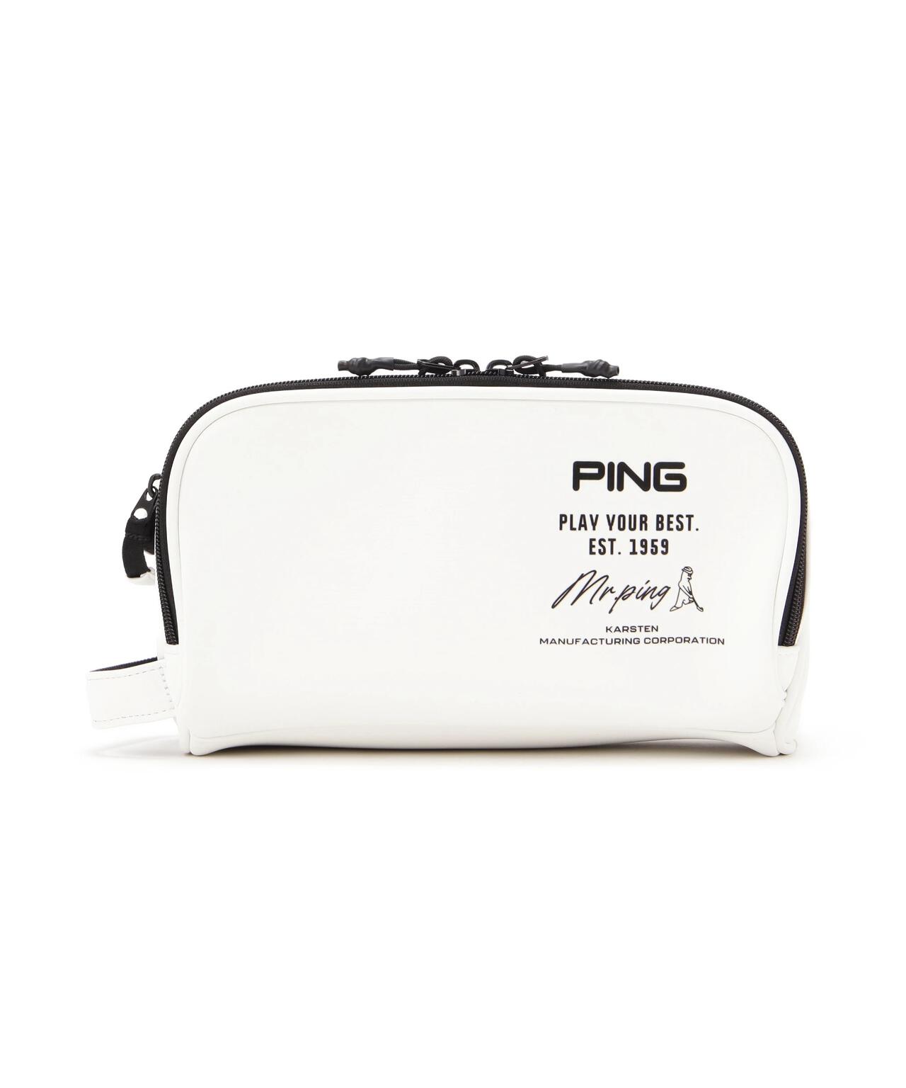 【PING】GB-F2506 GOLD LINE POUCH ラウンドポーチ ＜GOLD＞ (UNISEX)