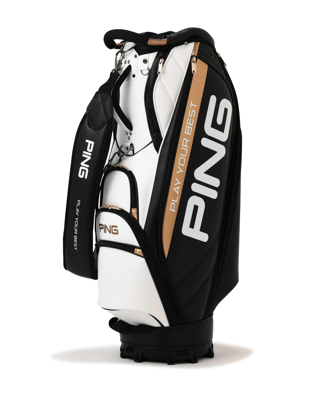 PING CB-U2502 キャディバッグ 使用回数1回 美品 PING】CB-U2502 SOFT PUキャディバッグ (46インチ対応) (UNISEX
