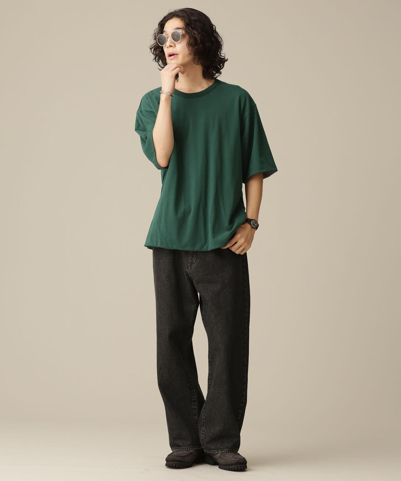 LB.03/リバーシブルクルーネックTシャツ