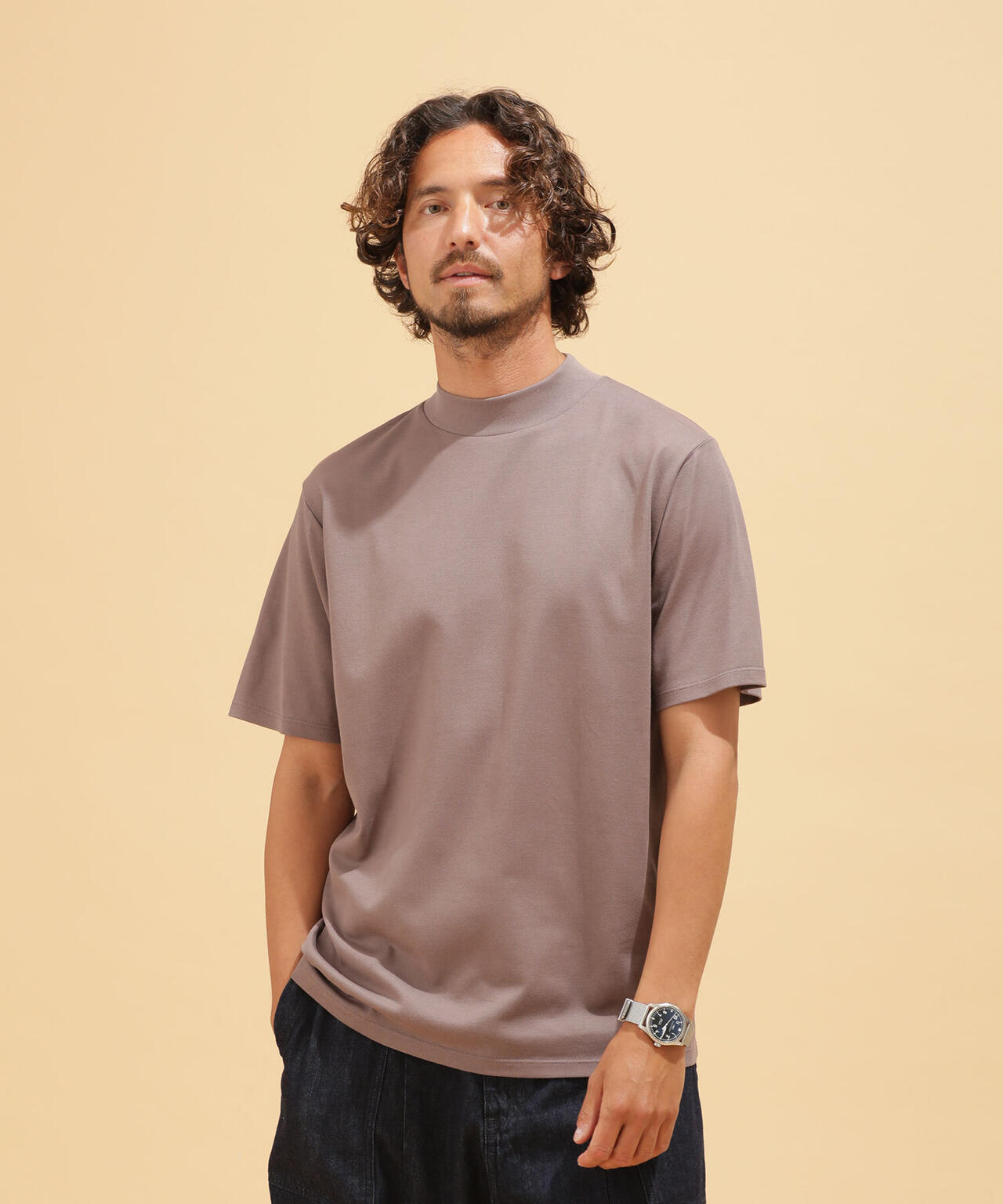 LB.03/【汗染み防止】Anti Soaked ヘビーモックネックTシャツ | NANO