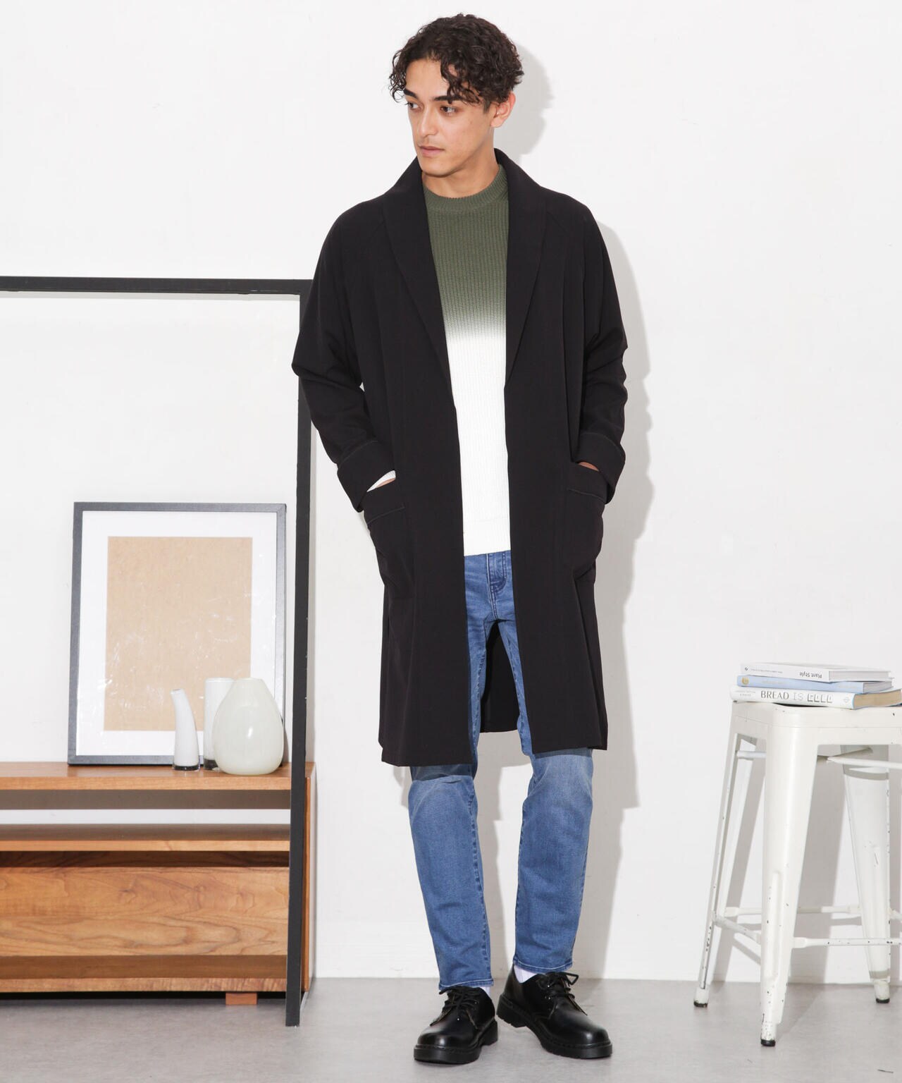 ショールカラーガウンコート | NANO universe（ナノ・ユニバース