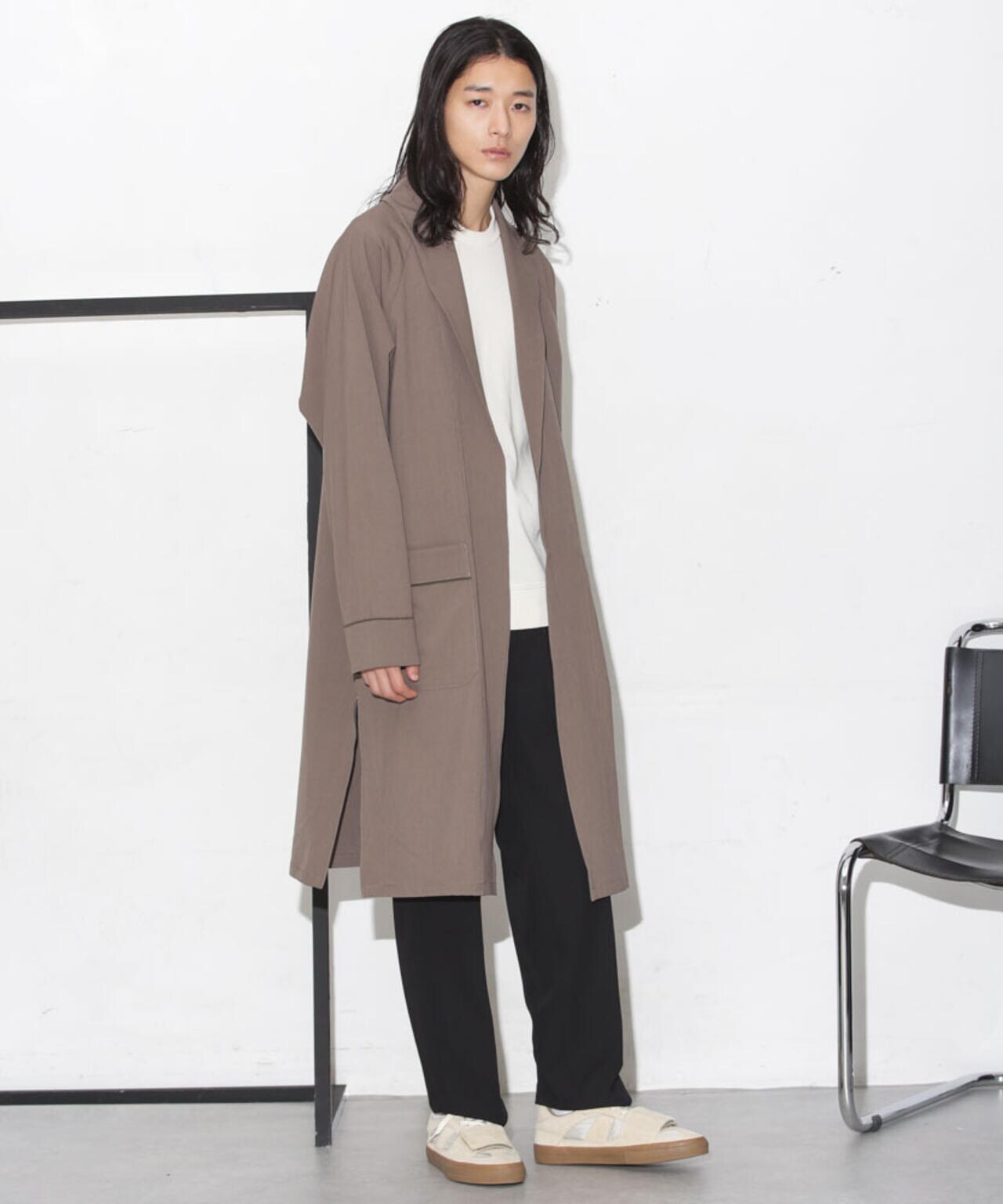 ショールカラーガウンコート | NANO universe（ナノ・ユニバース