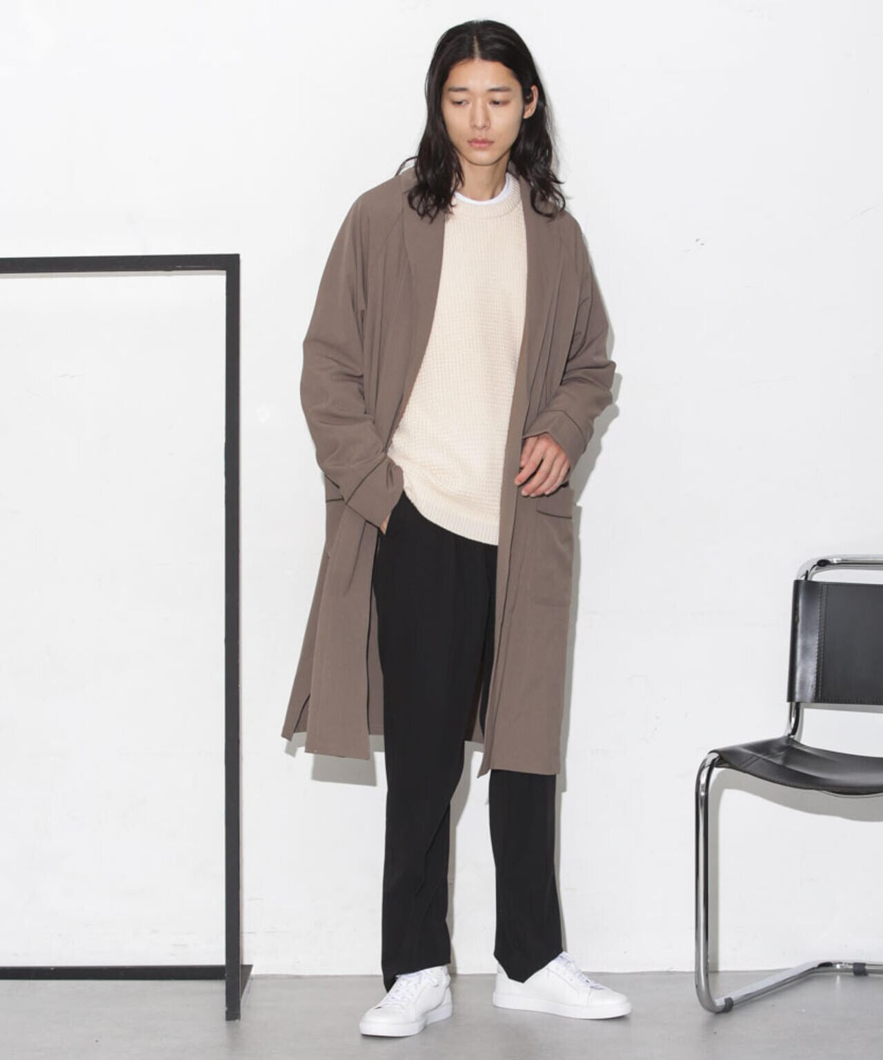 たろ hauntハウント ショールカラーガウンコート HAUNT（ハウント）｜SHAWL COLLAR LONG CTアイテムの詳細 | GUESTLIST