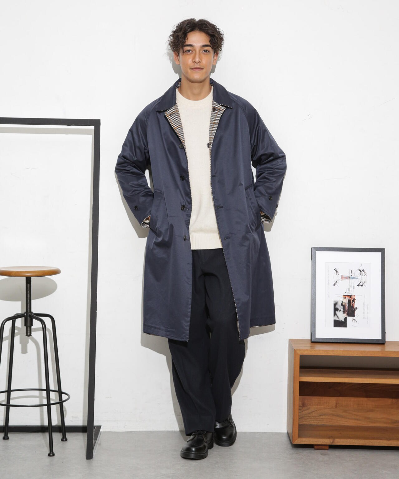 INTVERTER ステンカラー　リバーシブルコート リバーシブルステンカラーコート | NANO universe（ナノ