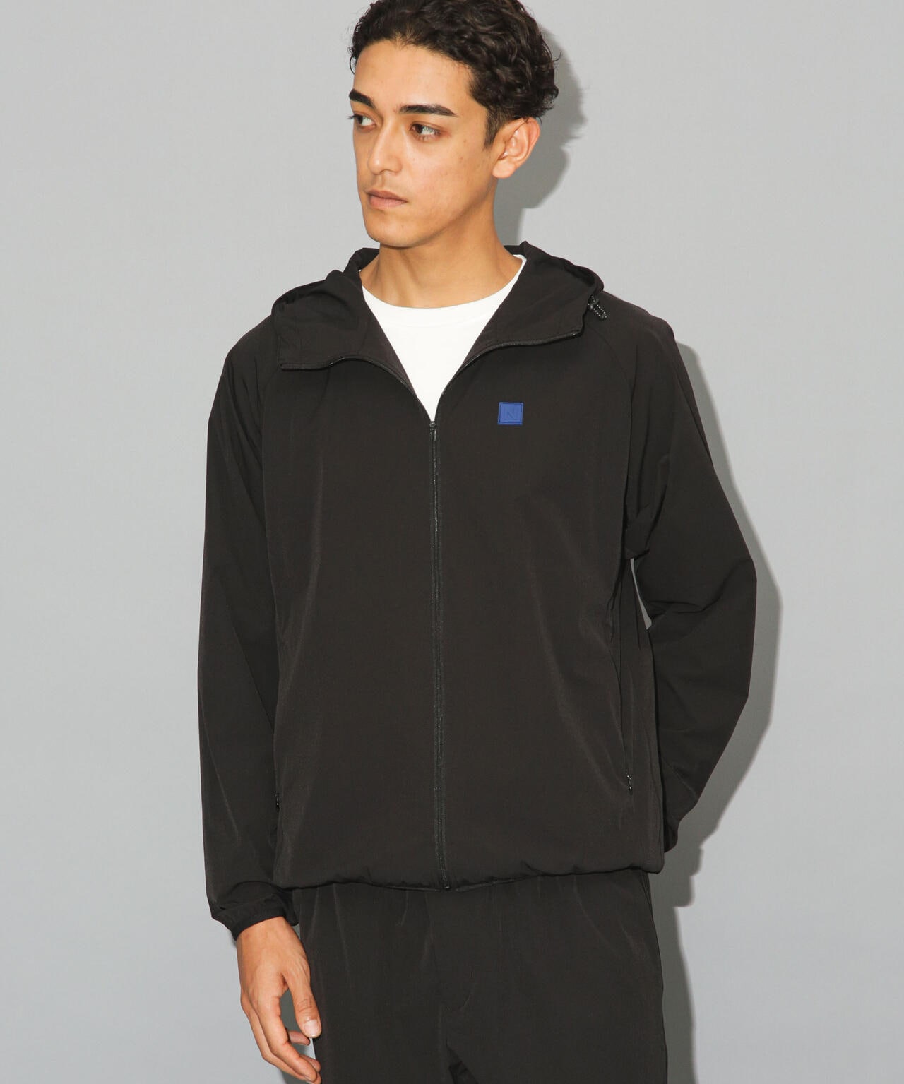 美品 ナノユニバースゴルフ ナイロンジャンパー ブルゾン ナノ