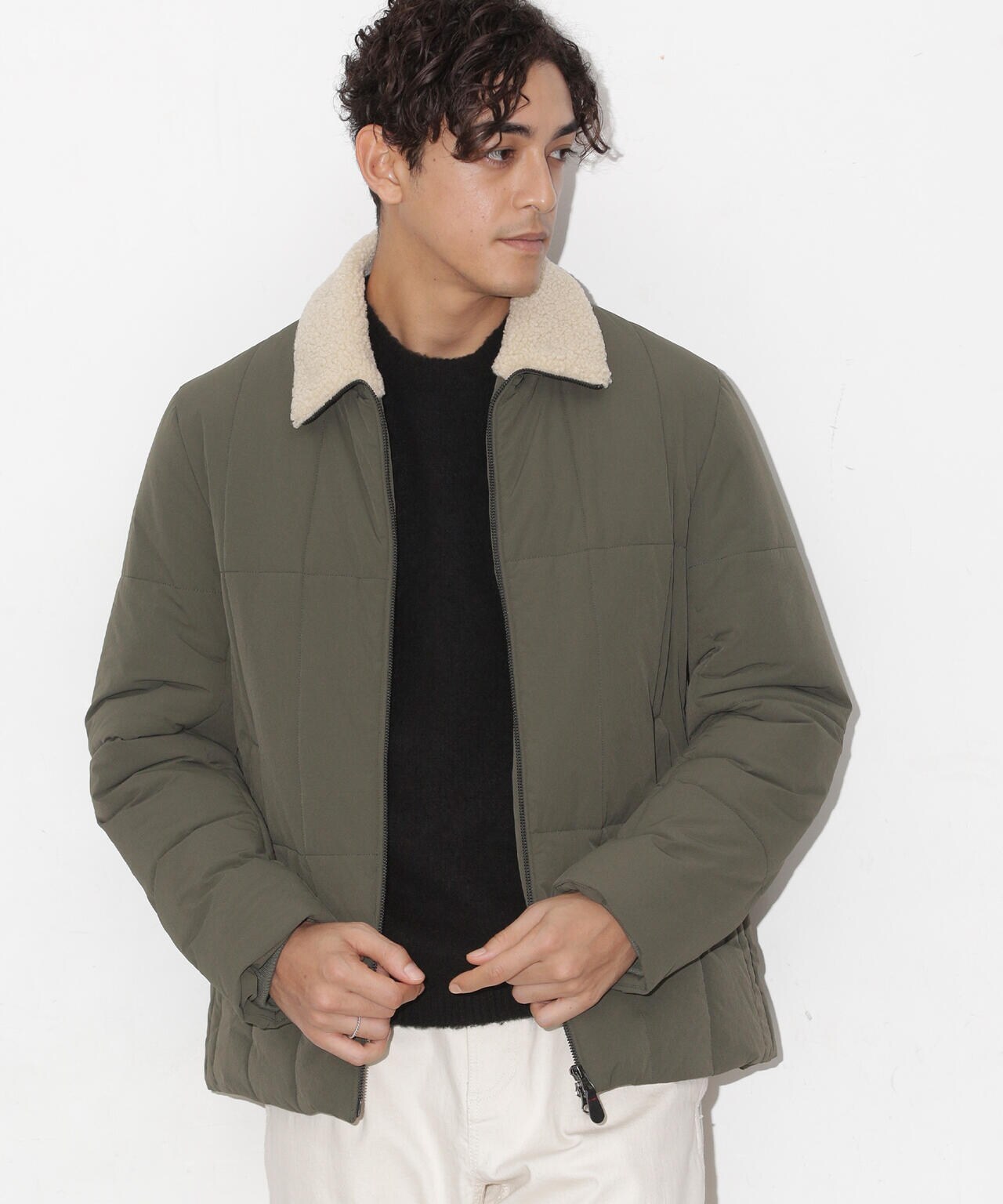 CLIMASHIELD｣別注キルトボアスタンドブルゾン(セットアップ可) | NANO