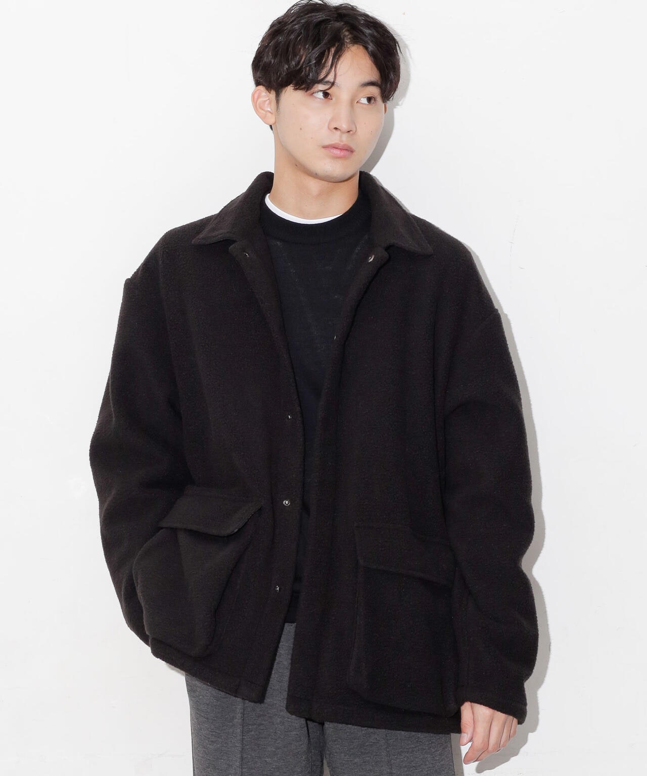 ボアフリースビッグポケットブルゾン | NANO universe（ナノ