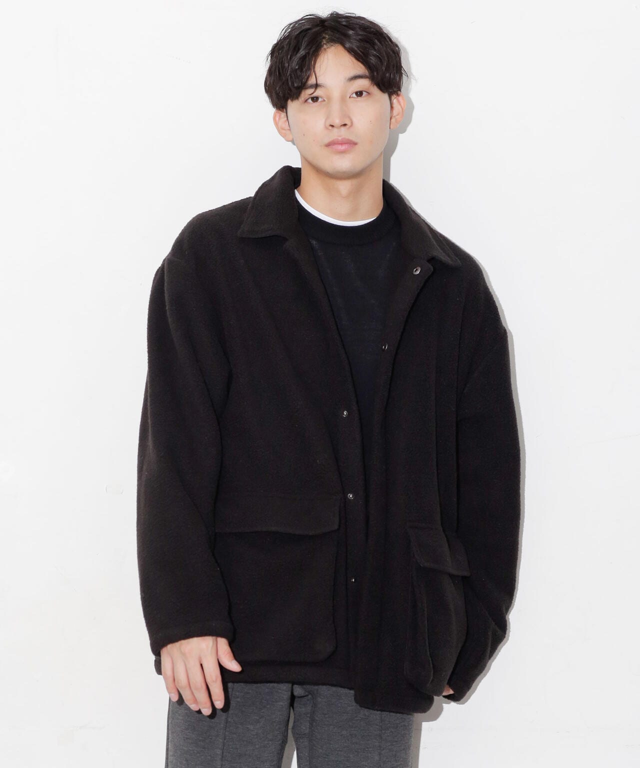 ボアフリースビッグポケットブルゾン | NANO universe（ナノ