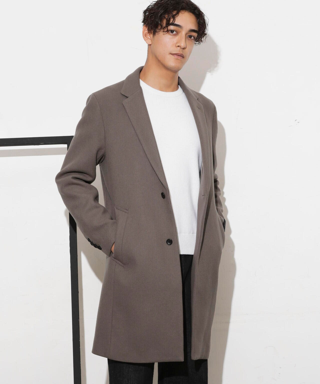 SUPER140'S」ダブルメルトンチェスターフィールドコート | NANO