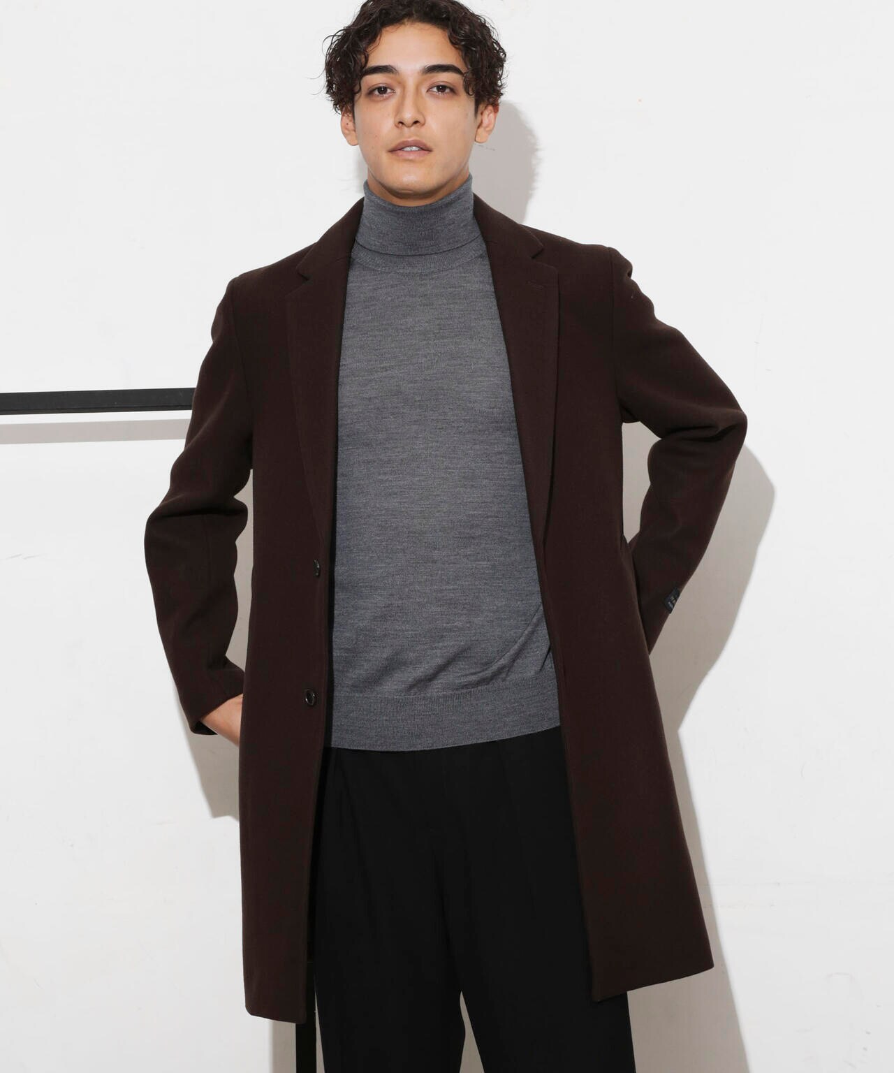 SUPER140'S」ダブルメルトンチェスターフィールドコート | NANO