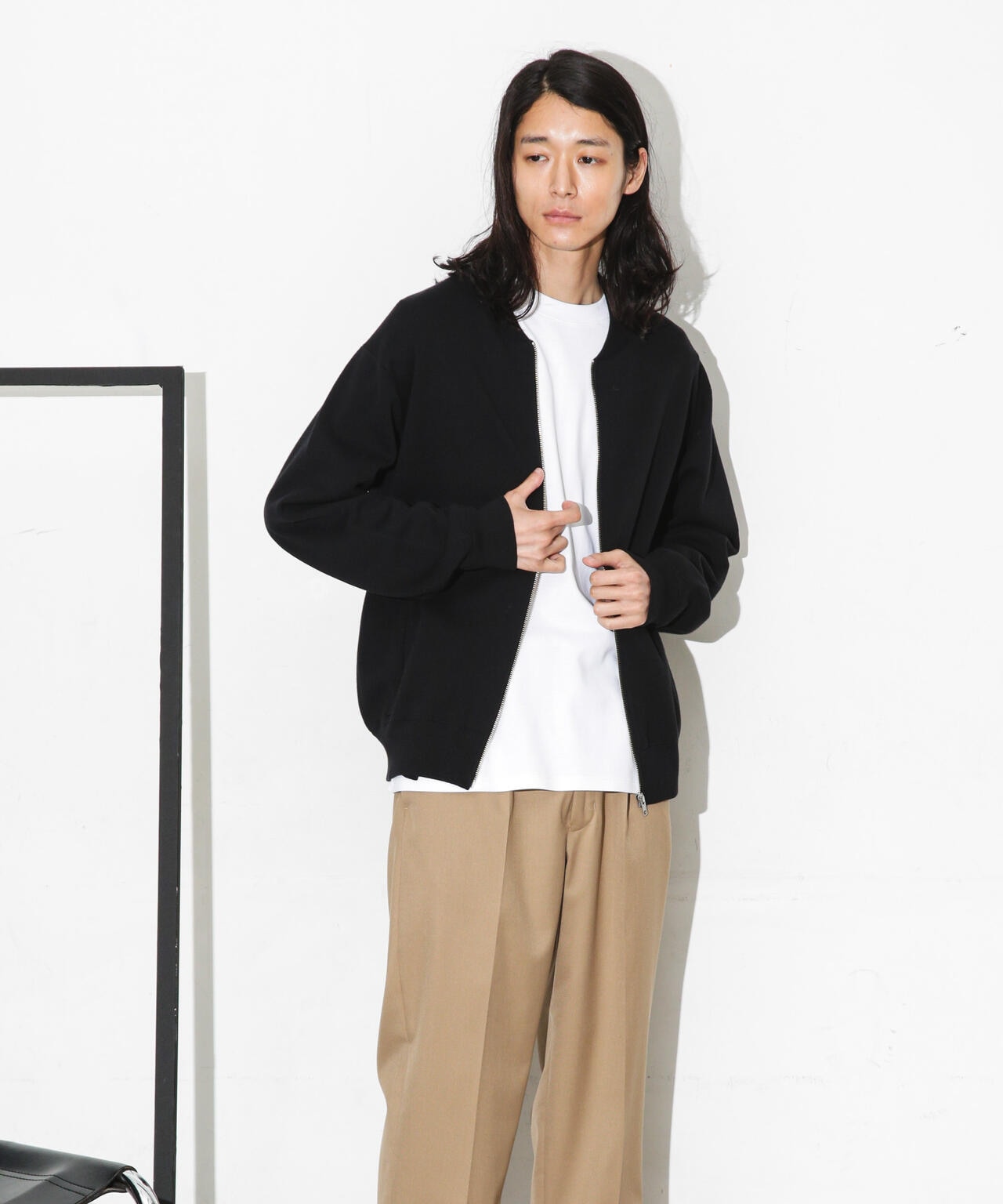 ミラノリブニットZIPブルゾン | NANO universe（ナノ