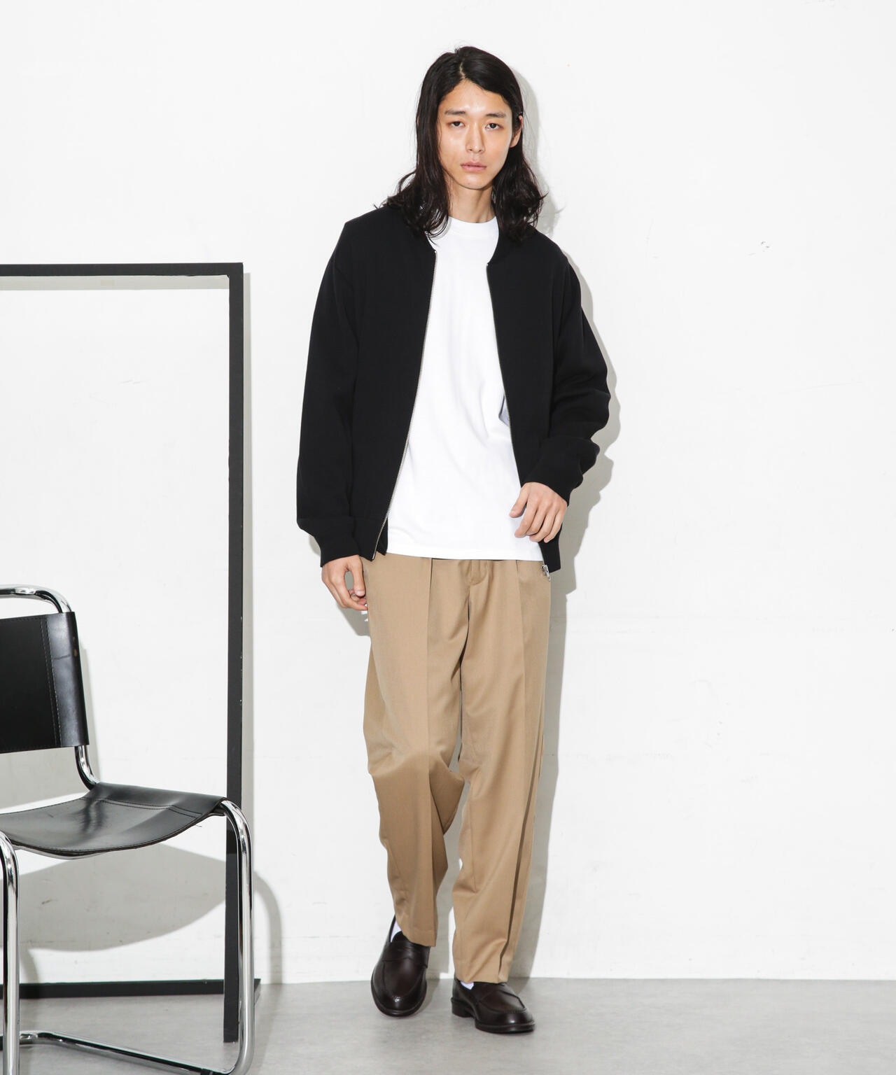 ライトウェーブニットジップブルゾン ライトウェーブニットジップブルゾン