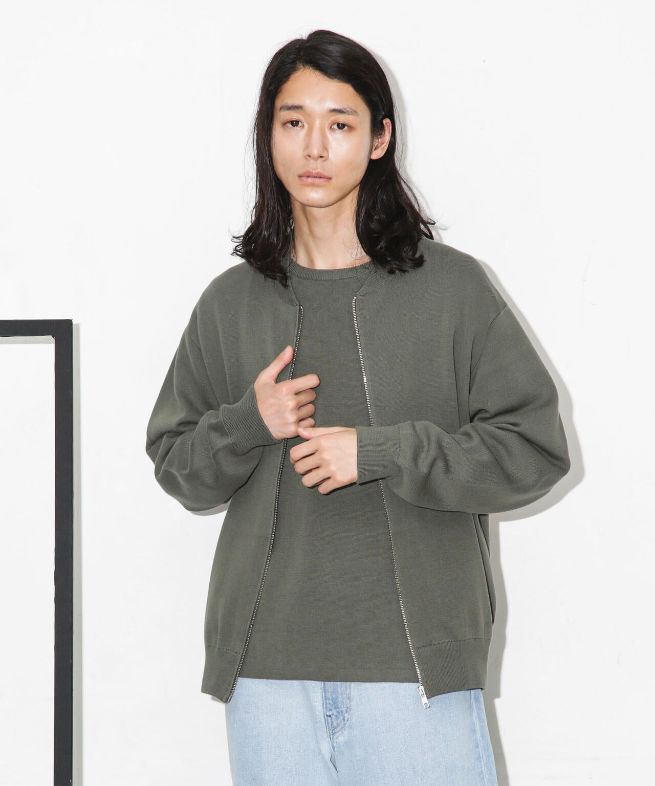 ライトウェーブニットジップブルゾン NANO universe｜エアニットジップブルゾン | Rakuten Fashion