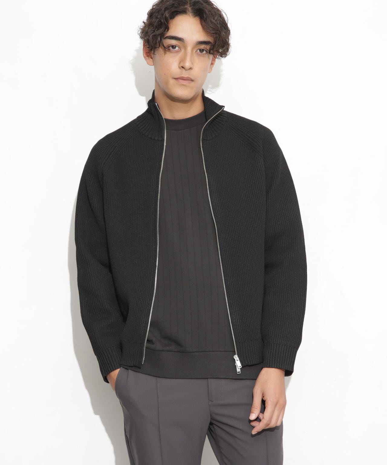 テックドライバーズニットブルゾン | NANO universe（ナノ・ユニバース