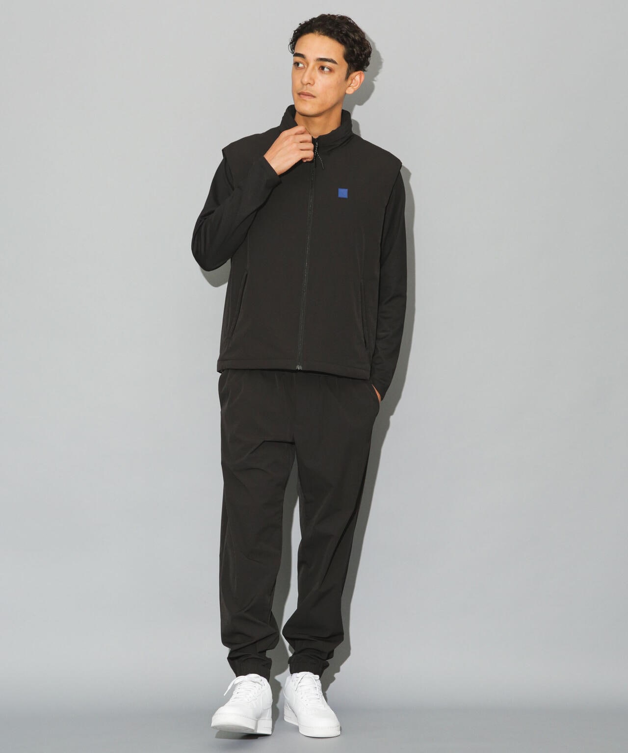 ■ニシカ nisica *コットンナイロンスタンドネック中綿ベスト*3ノースリーブジャケット羽織りアウターレディース1219【30K91】 nisica (ニシカ) ベスト