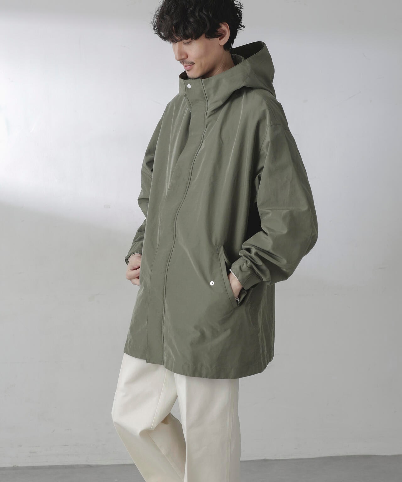 新品＊ナノユニバース＊スプリットヤーンショートモッズコート スプリットヤーンタフタショートモッズコート | NANO universe（ナノ