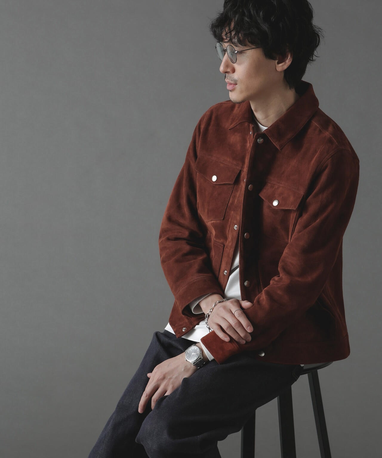 ゴートスウェードトラッカージャケット | NANO universe（ナノ