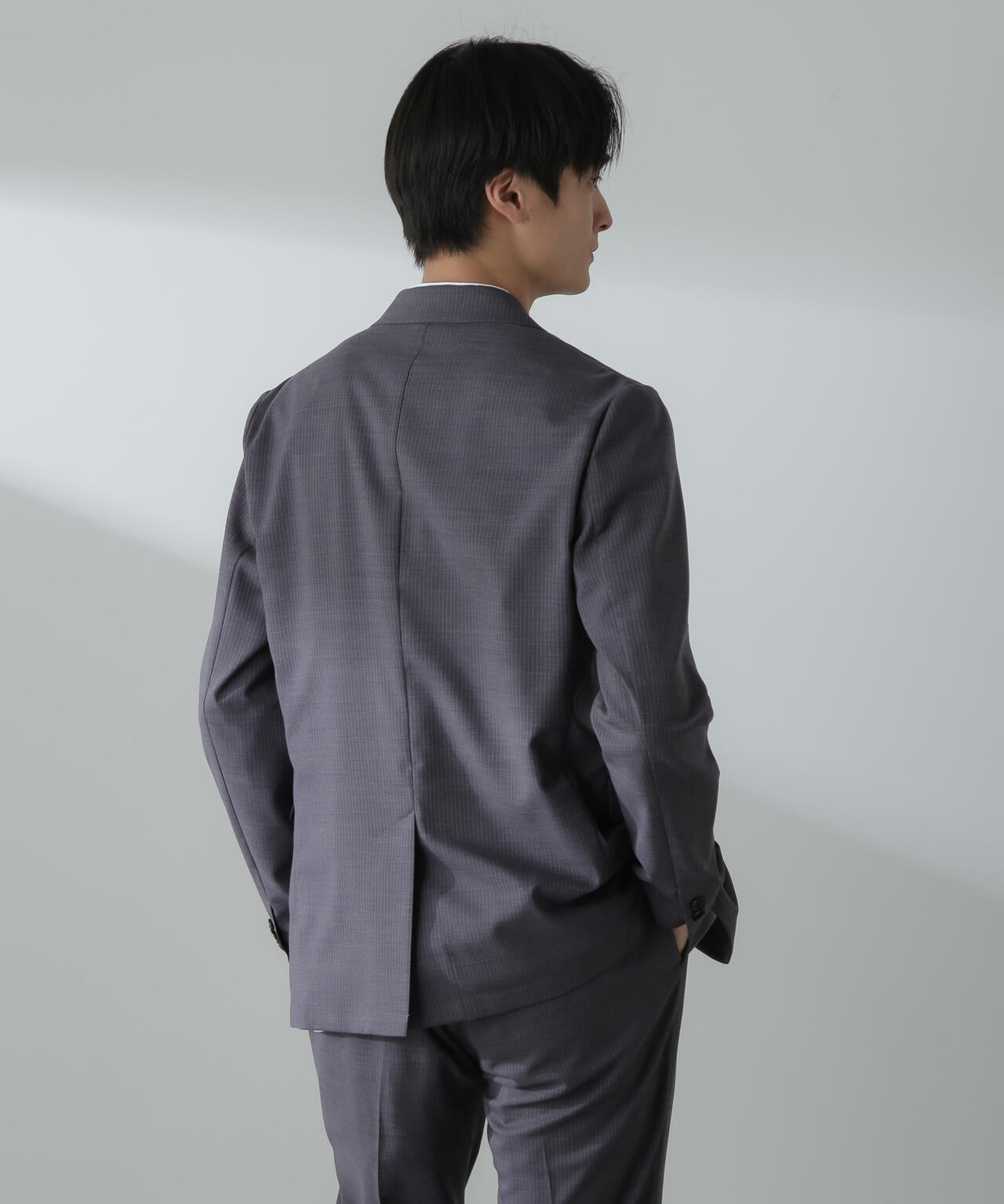 N JACKET」サマーウールTWストライプジャケット(セットアップ可